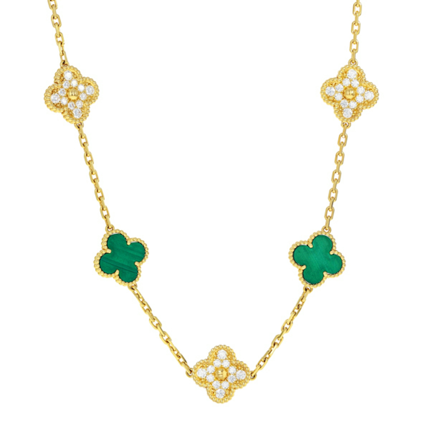 Vertical Vintage Alhambra Necklace