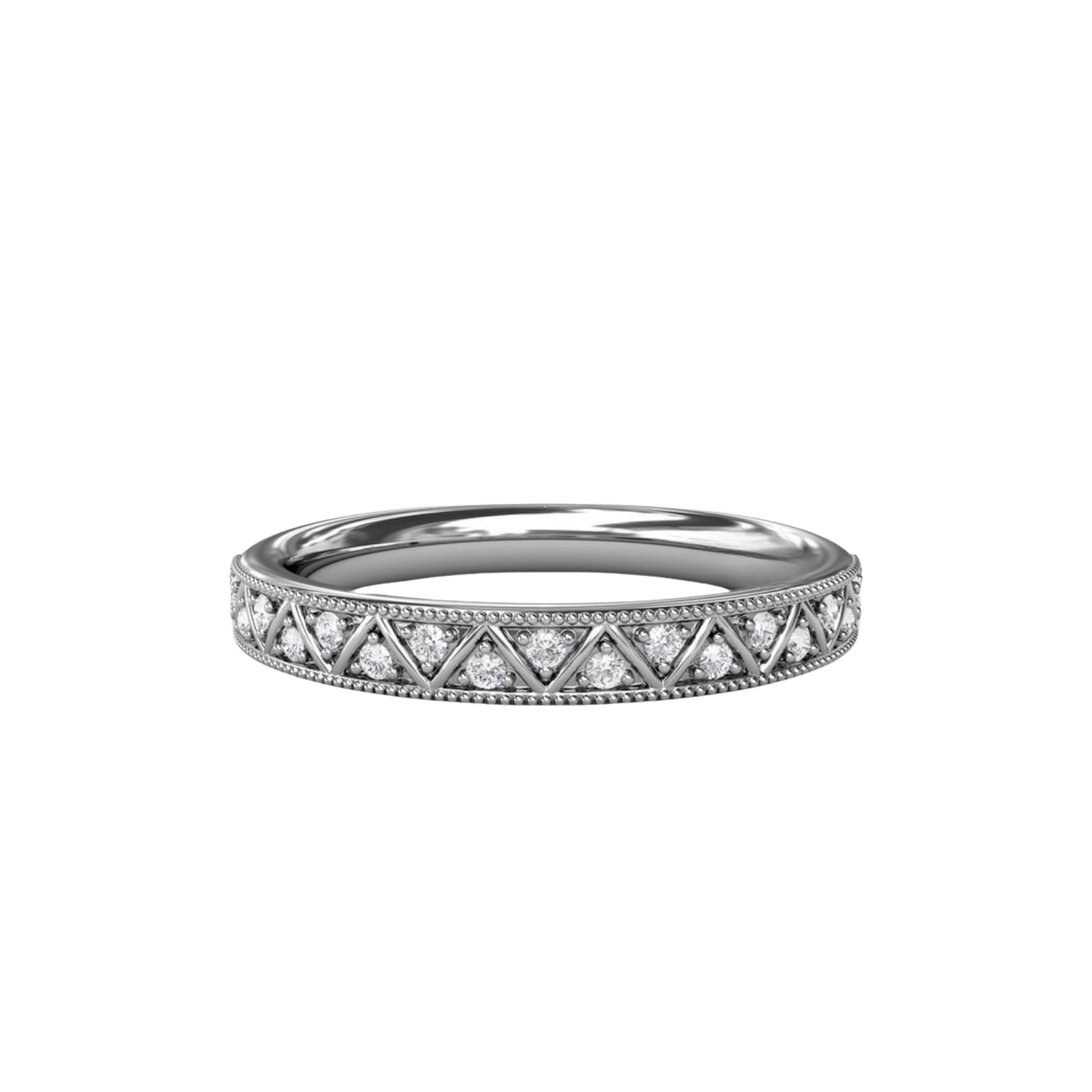 Vertical The 1916 Company Collection Patterned Diamond Band W7367
