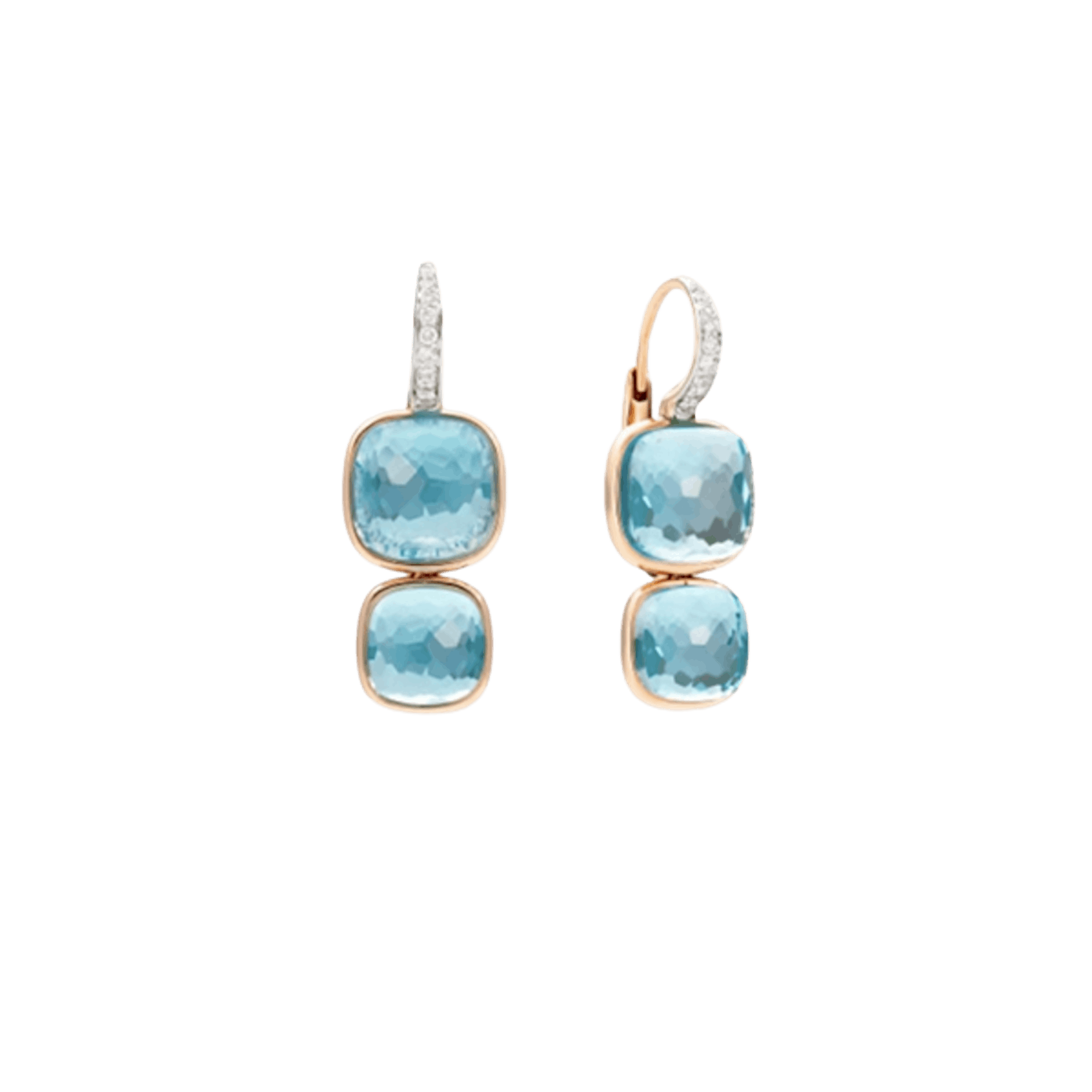 Vertical Nudo Pendant Earrings