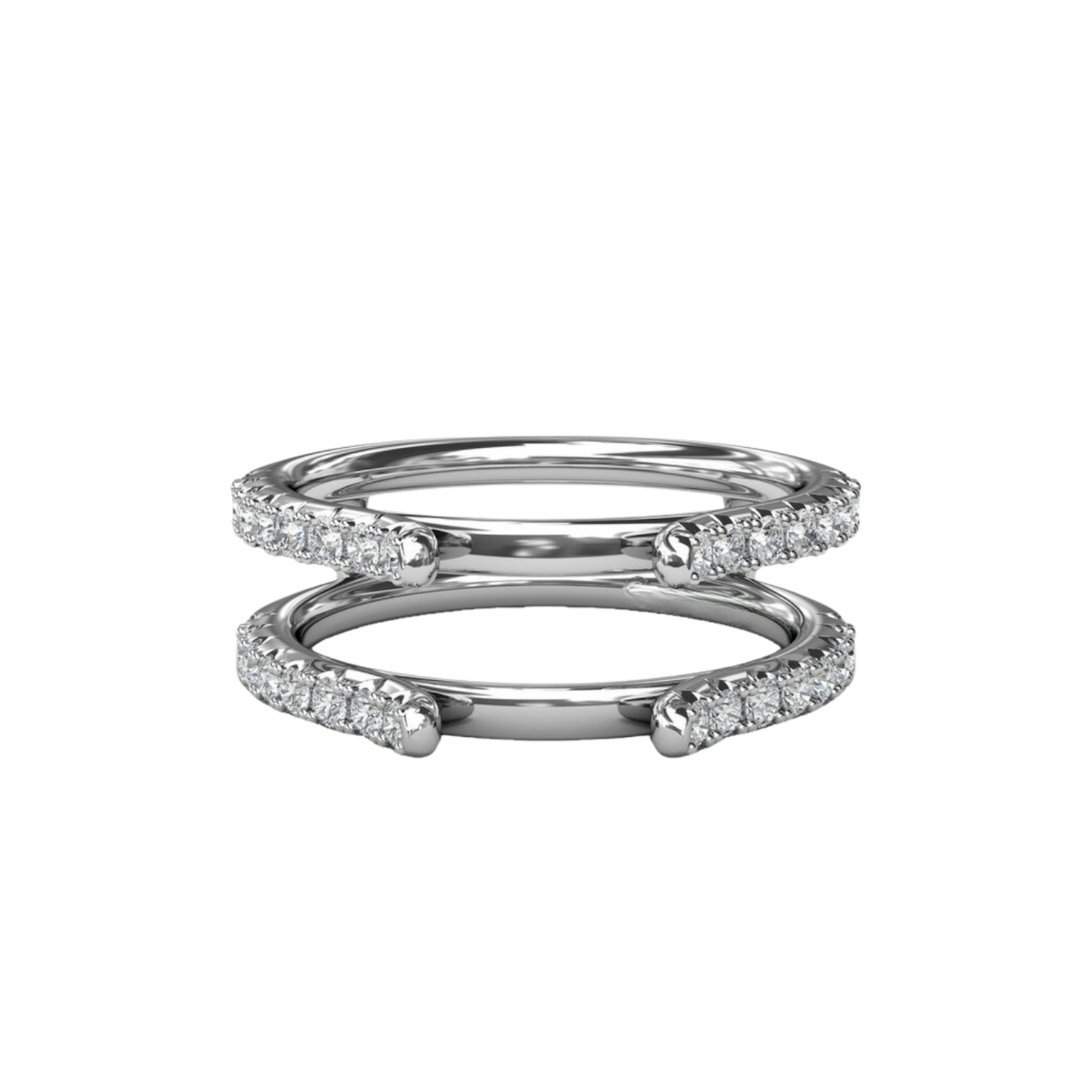 Vertical Diamond Insert Band W8018