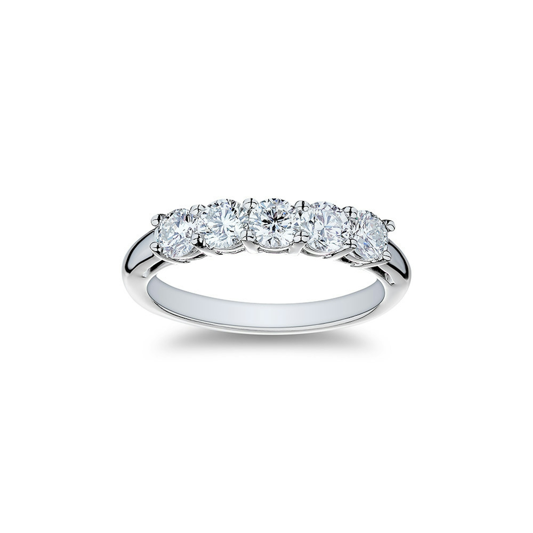 Vertical Platinum Diamond Band