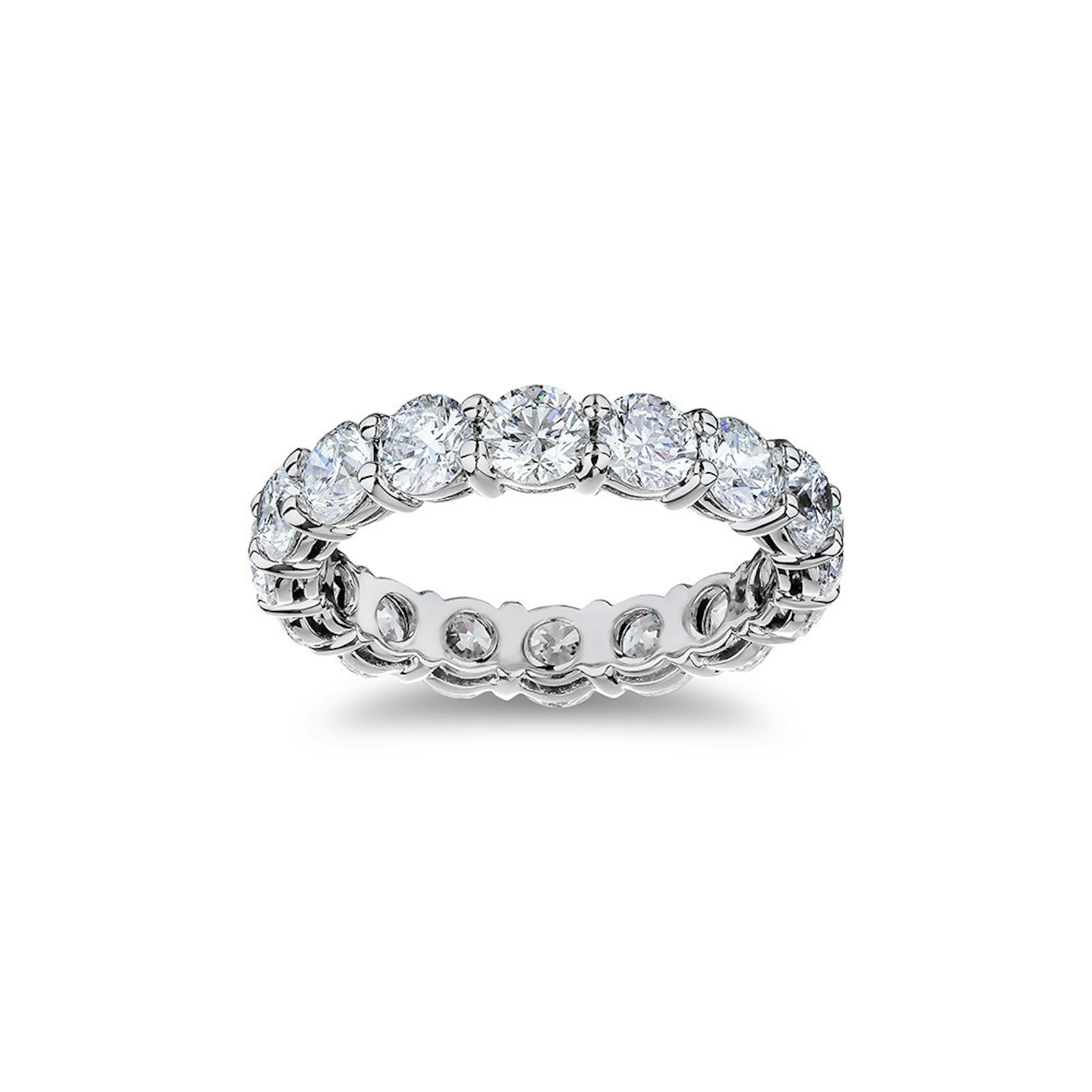 Vertical Platinum Diamond Band