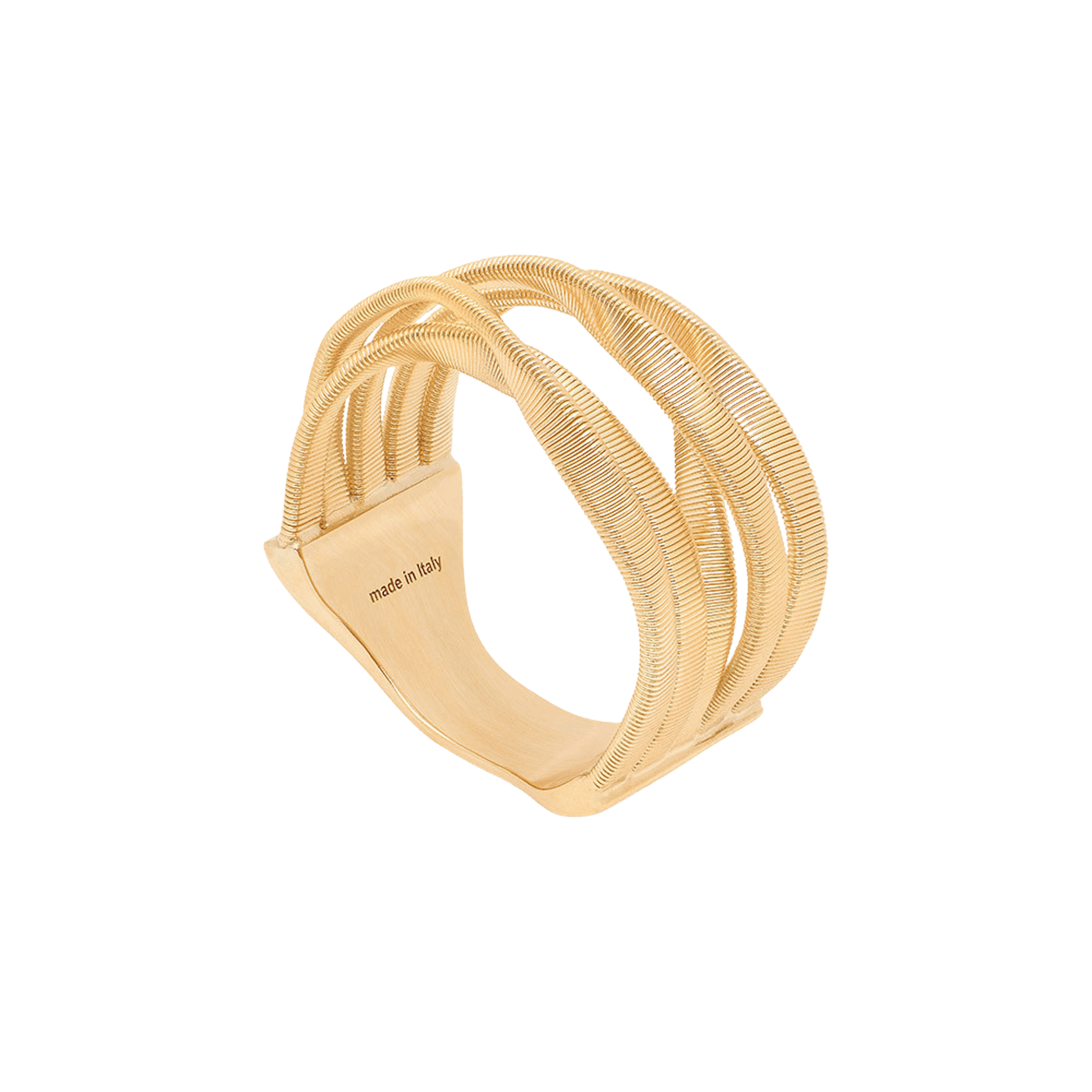 Vertical 18K Yellow Gold Marrakech 5-Band Coil Ring