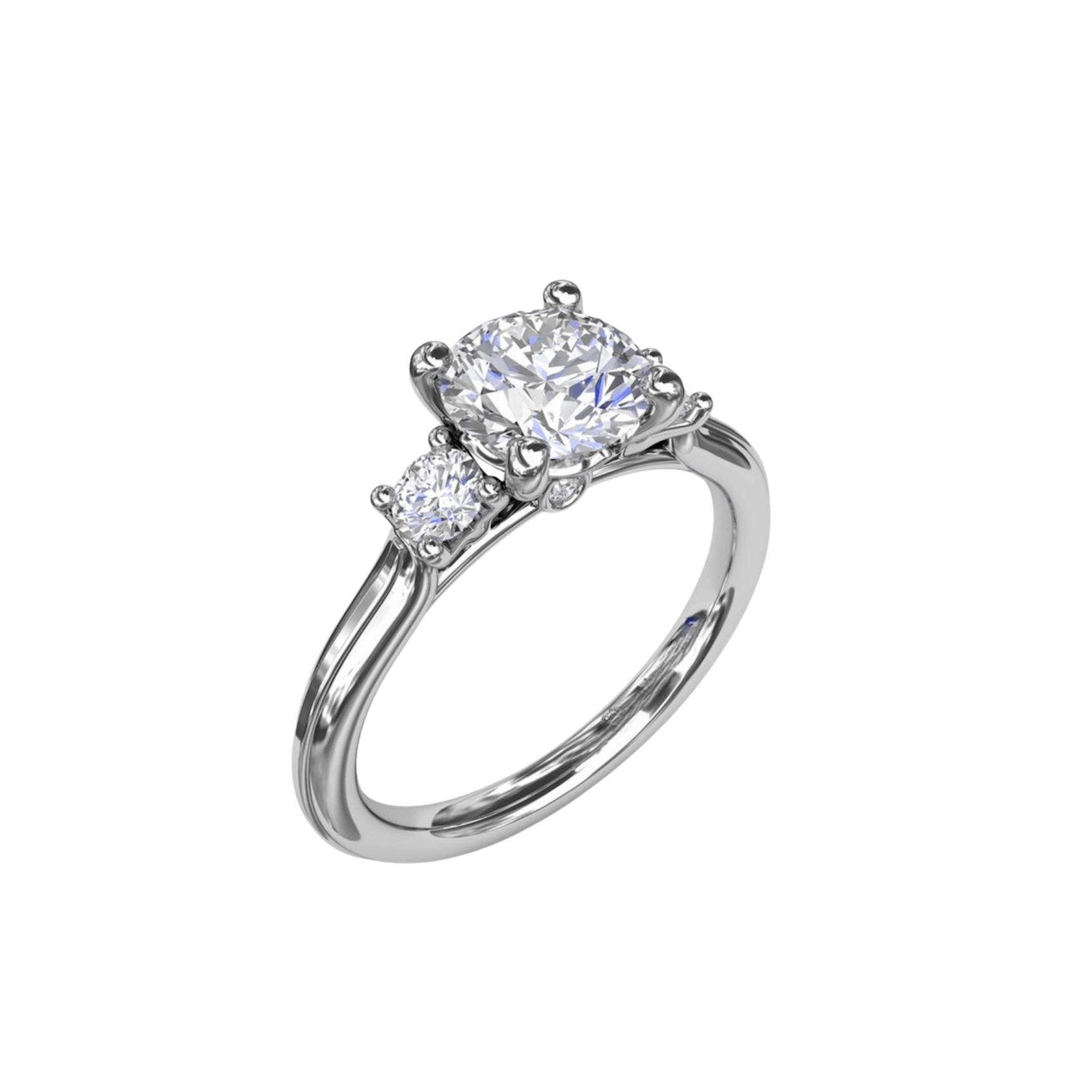 Vertical The 1916 Company Collection Double Baguette Diamond Engagement Ring S4232