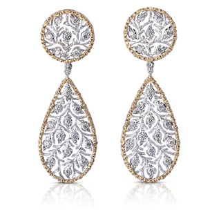 Vertical Ramage Oval Pendant Earrings