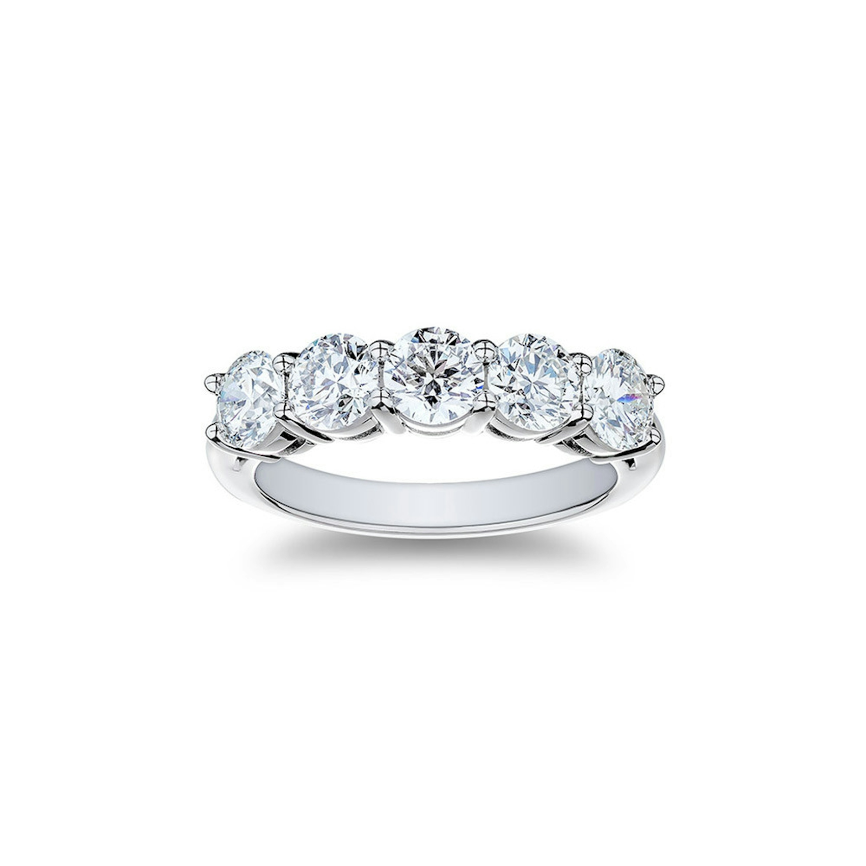 Vertical Platinum Diamond Band