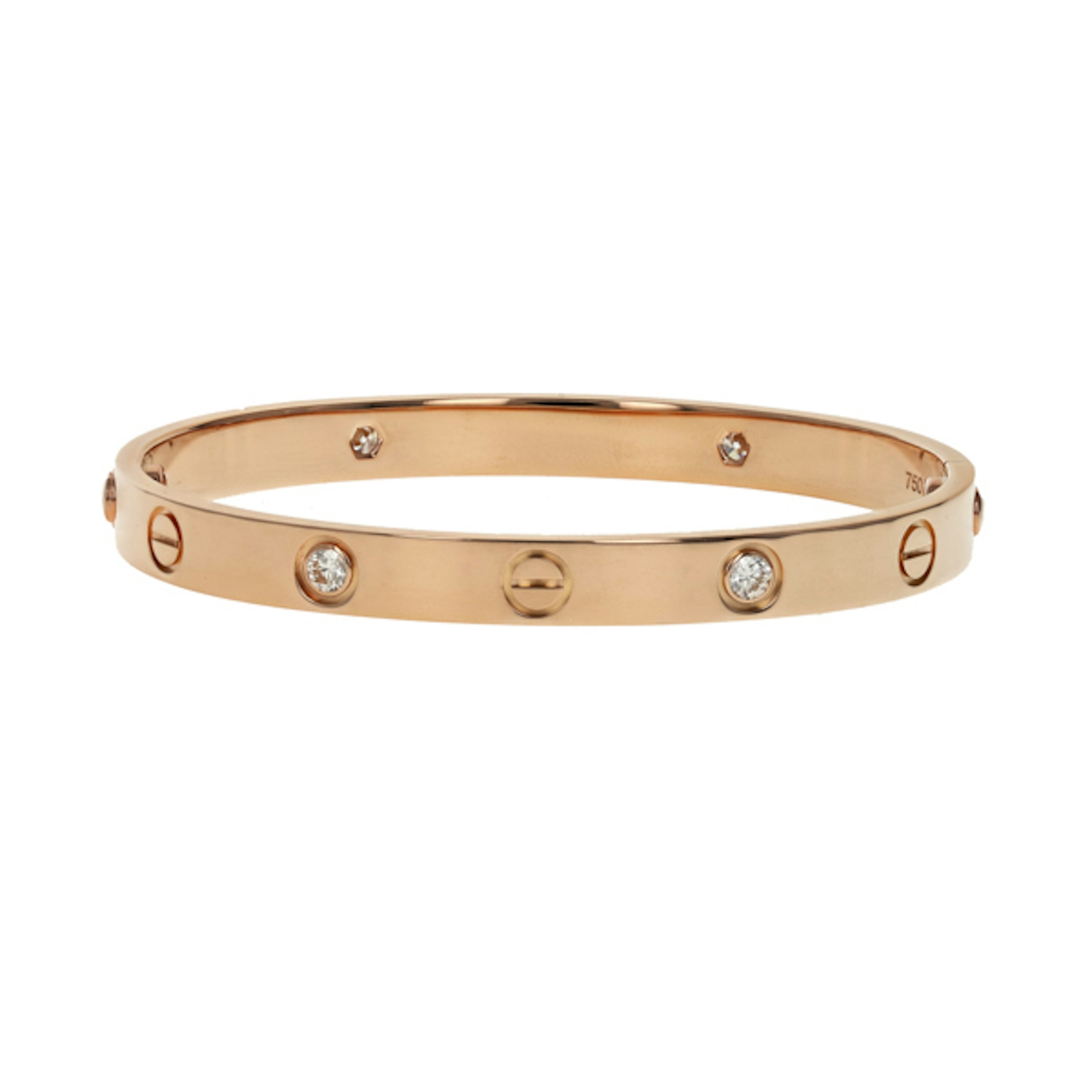 Vertical 4 Diamond Love Bracelet