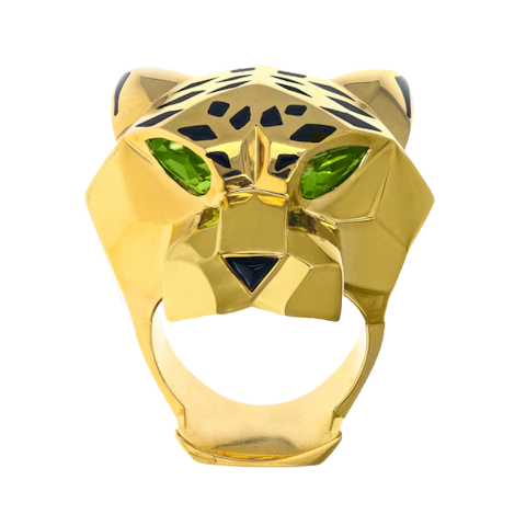 Vertical Panthere de Cartier Ring