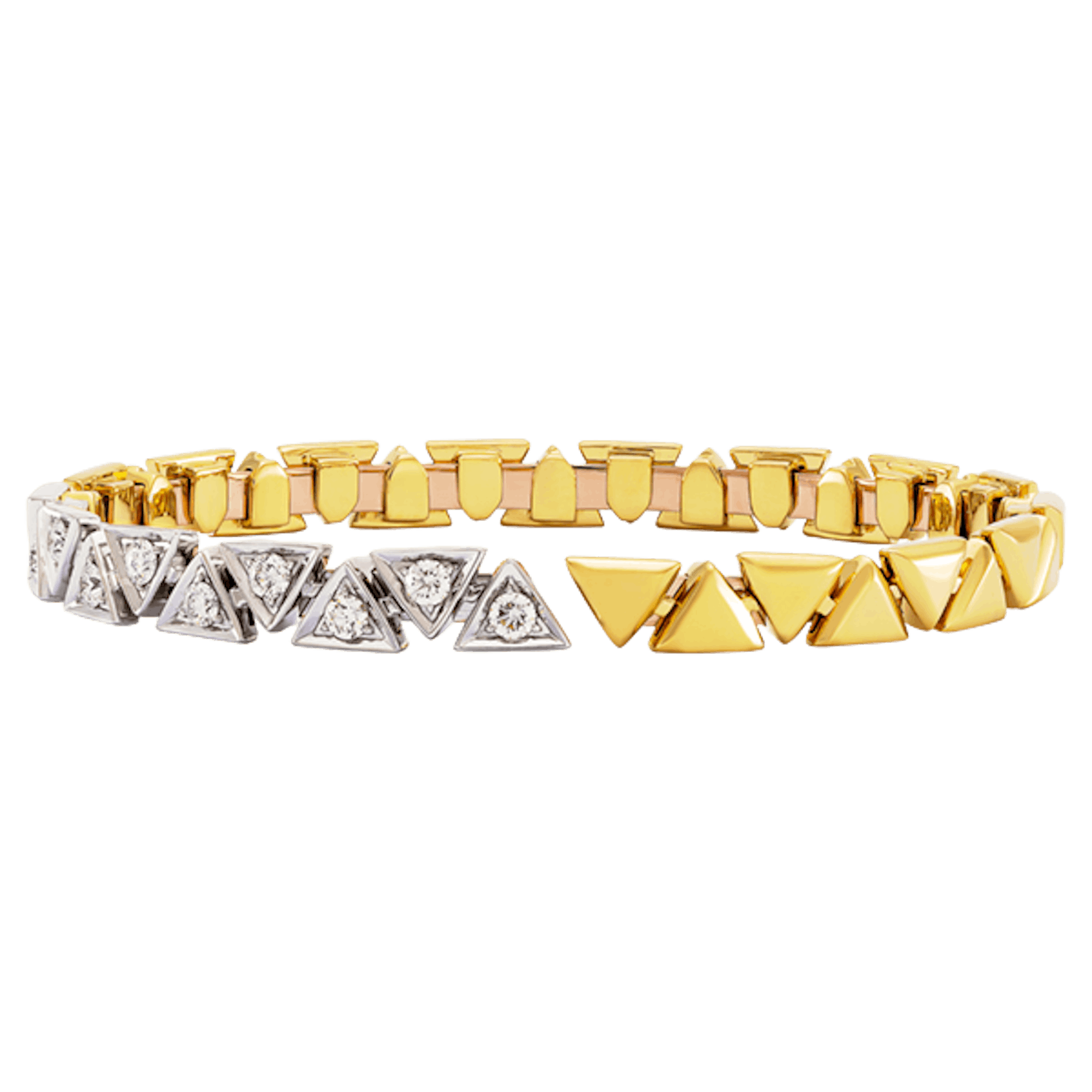 Vertical Reflexion Cuff Bracelet