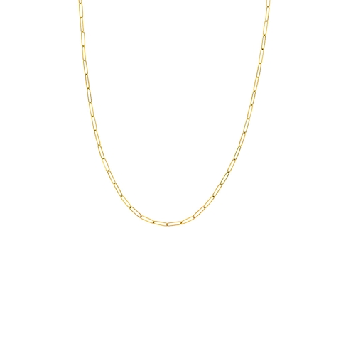 Vertical 14K Yellow Gold 2.6mm Paperclip Chain