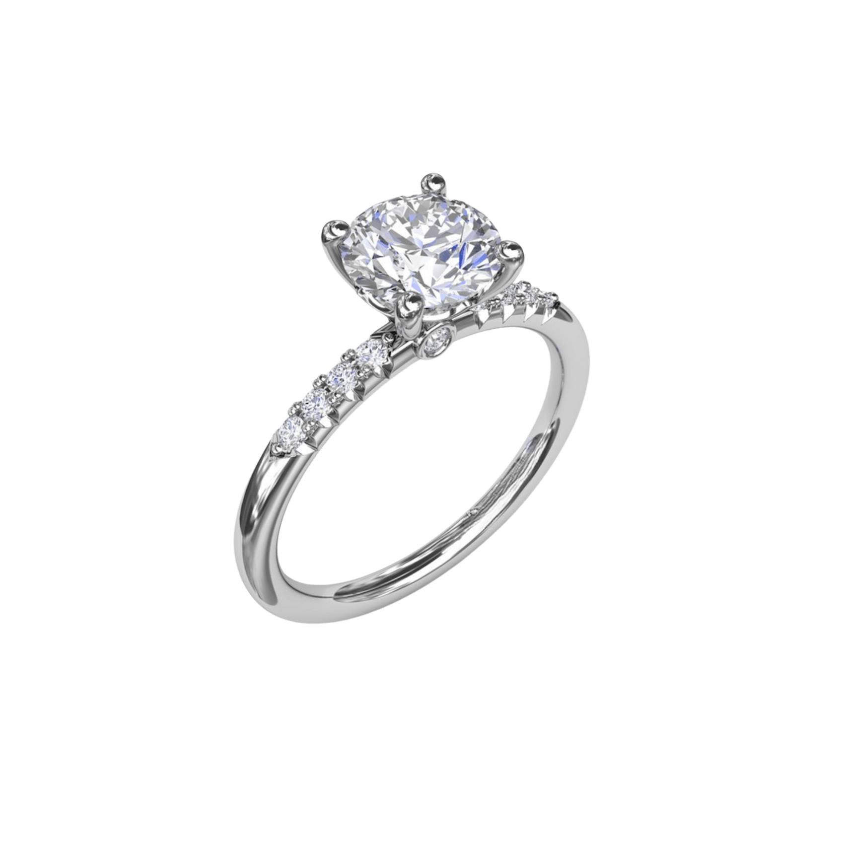 Vertical The 1916 Company Collection Quarter Band Diamond Engagement Ring S4180