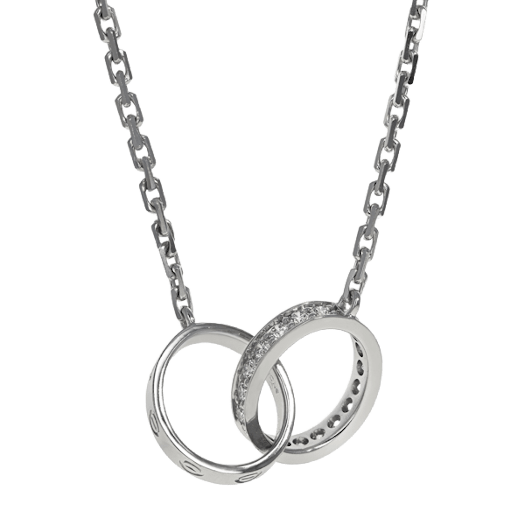 Vertical Diamond Love Necklace