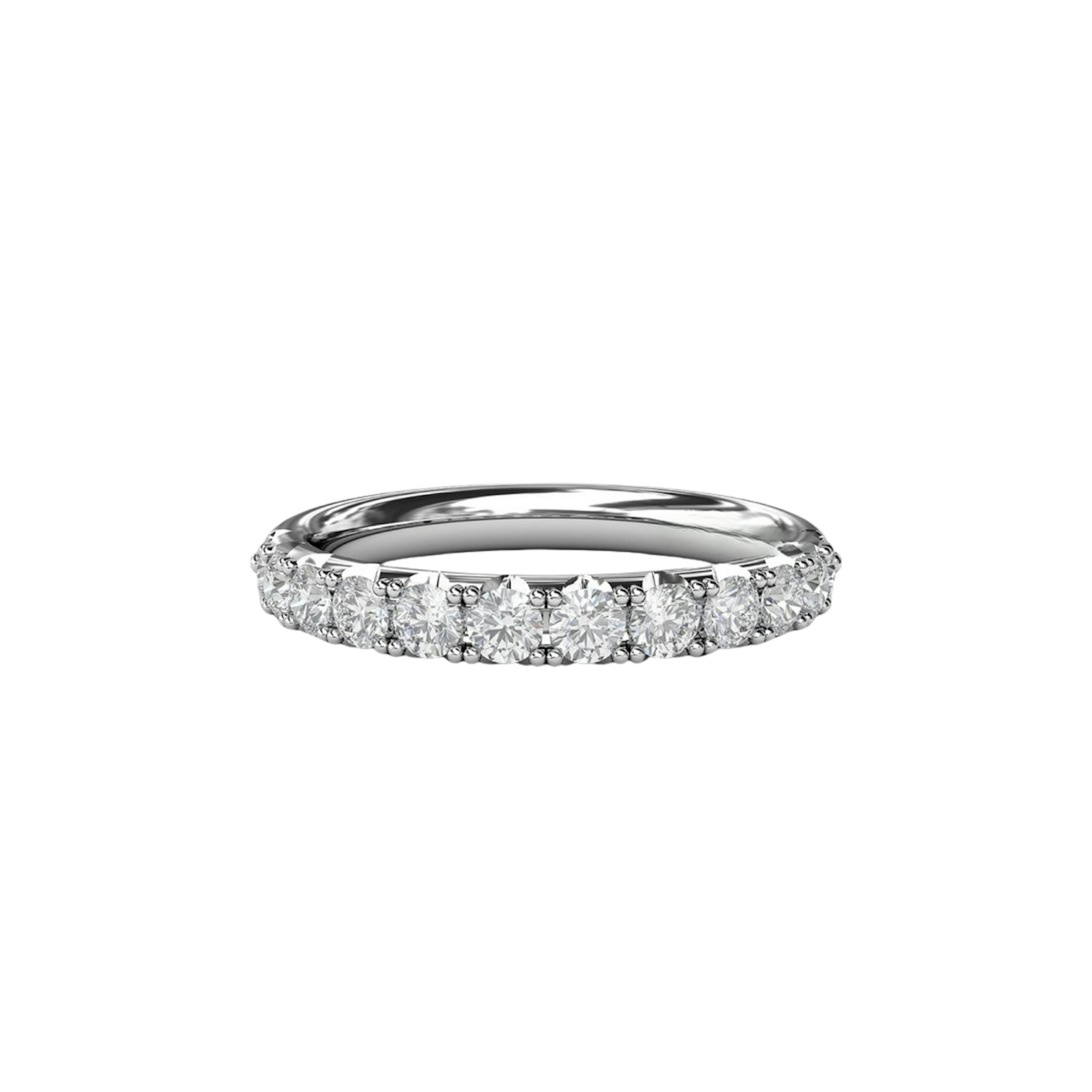Vertical Pave Diamond Anniversary Band W6104