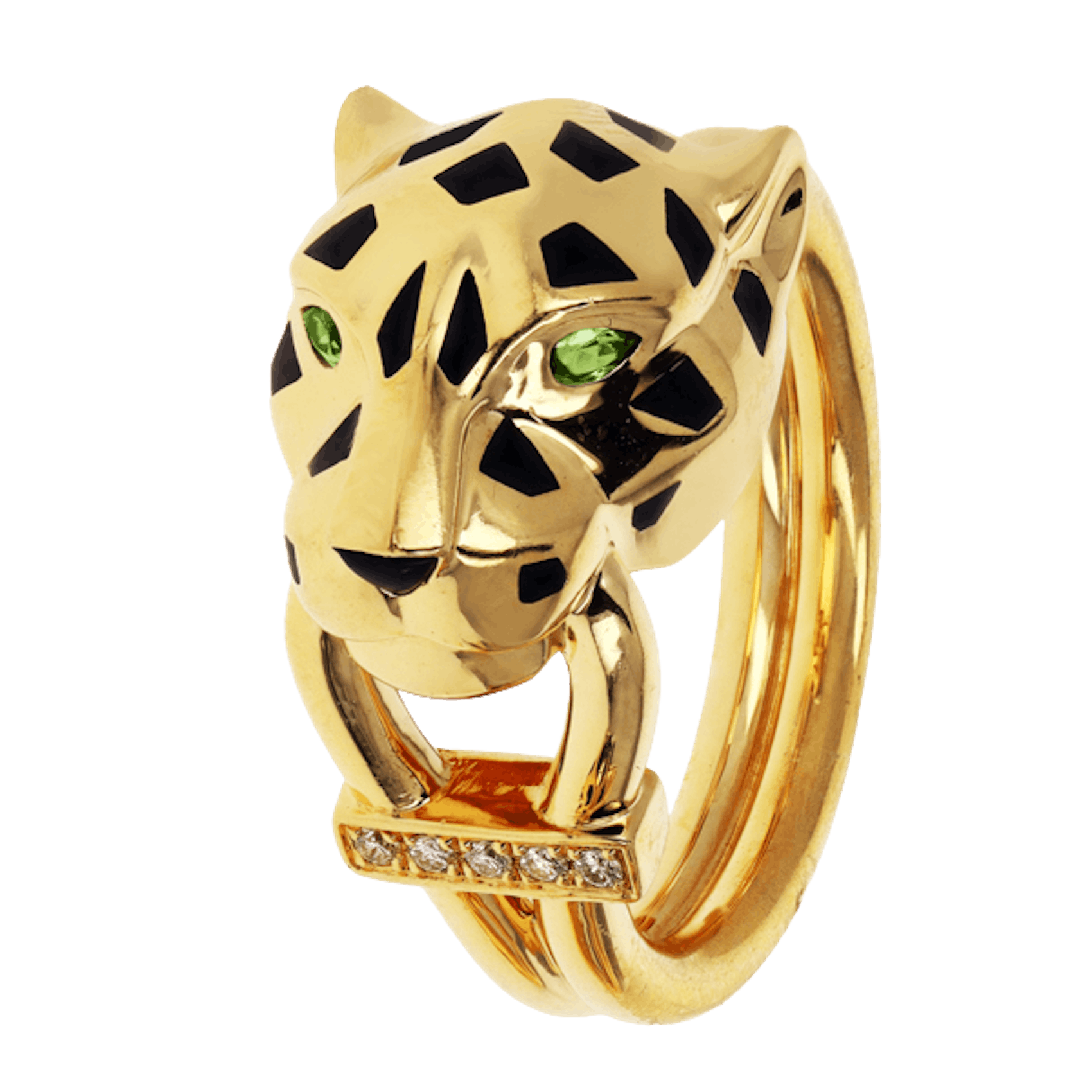 Vertical Panthere De Cartier Ring