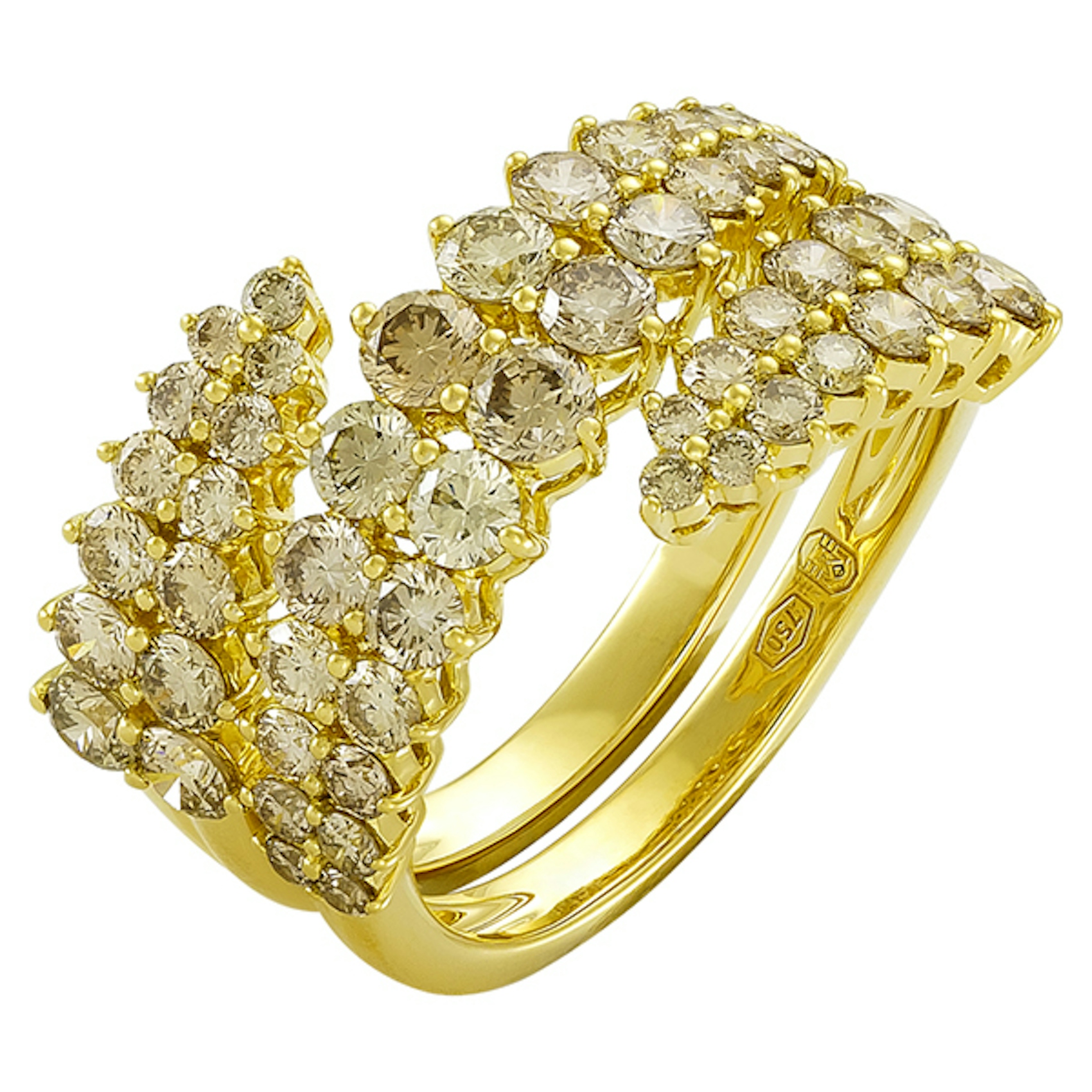 Vertical Diamond Bypass Ring