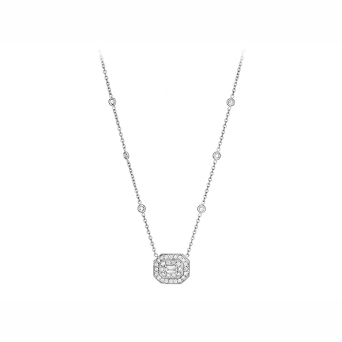 Vertical Diamond Pendant
