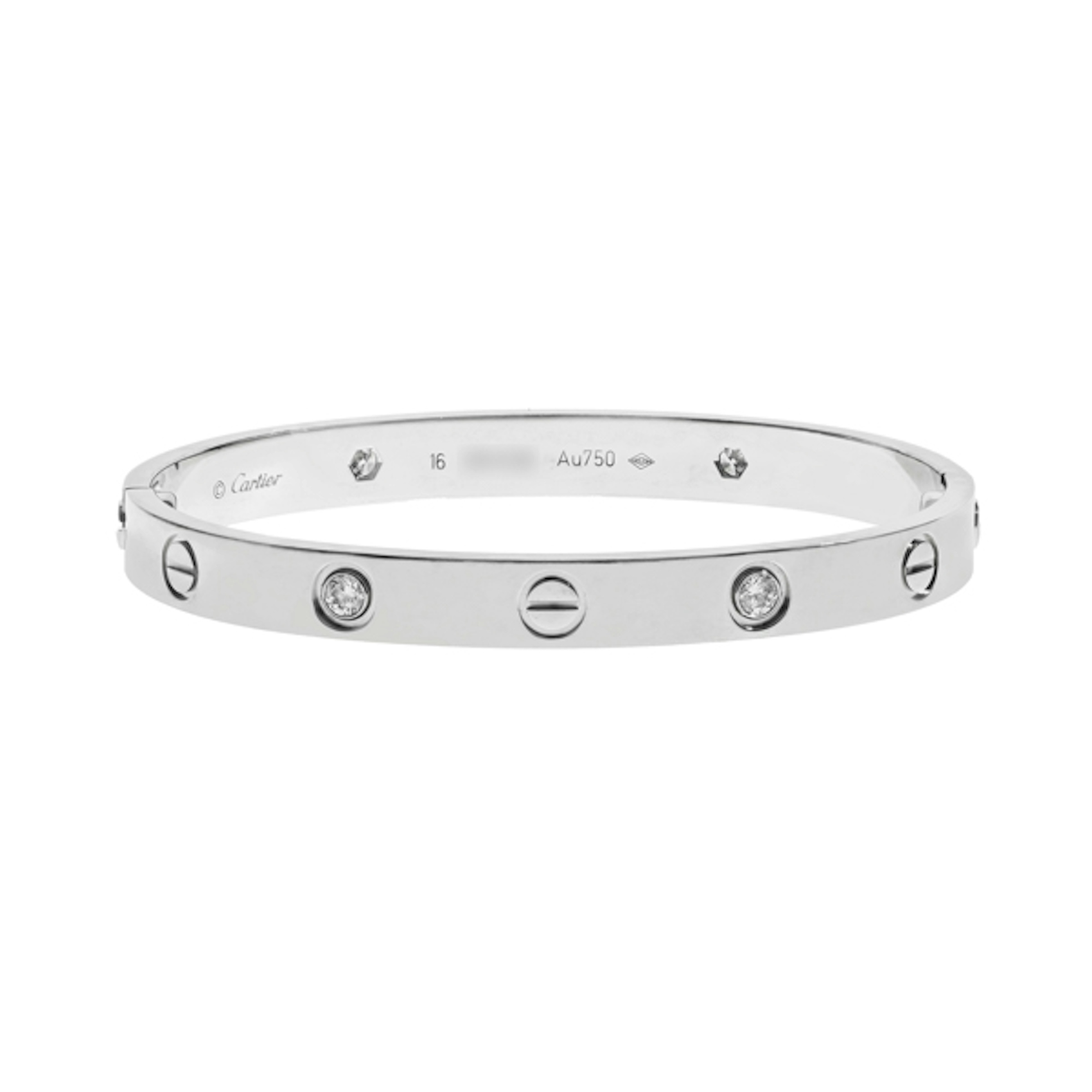 Vertical 4 Diamond Love Bracelet