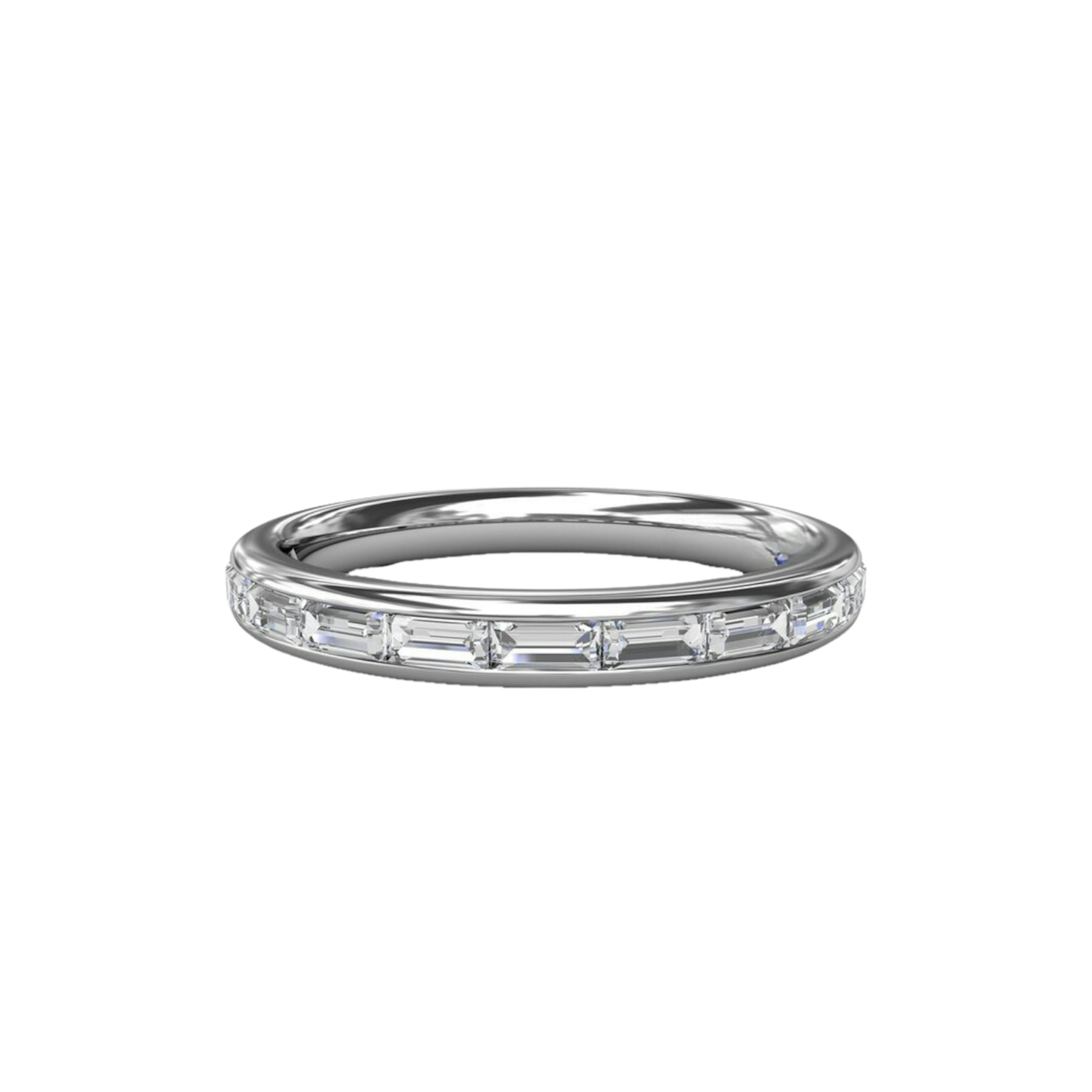 Vertical Diamond Wedding Band W3289