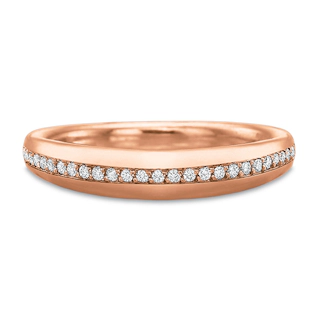 Vertical Rose Gold Diamond Band