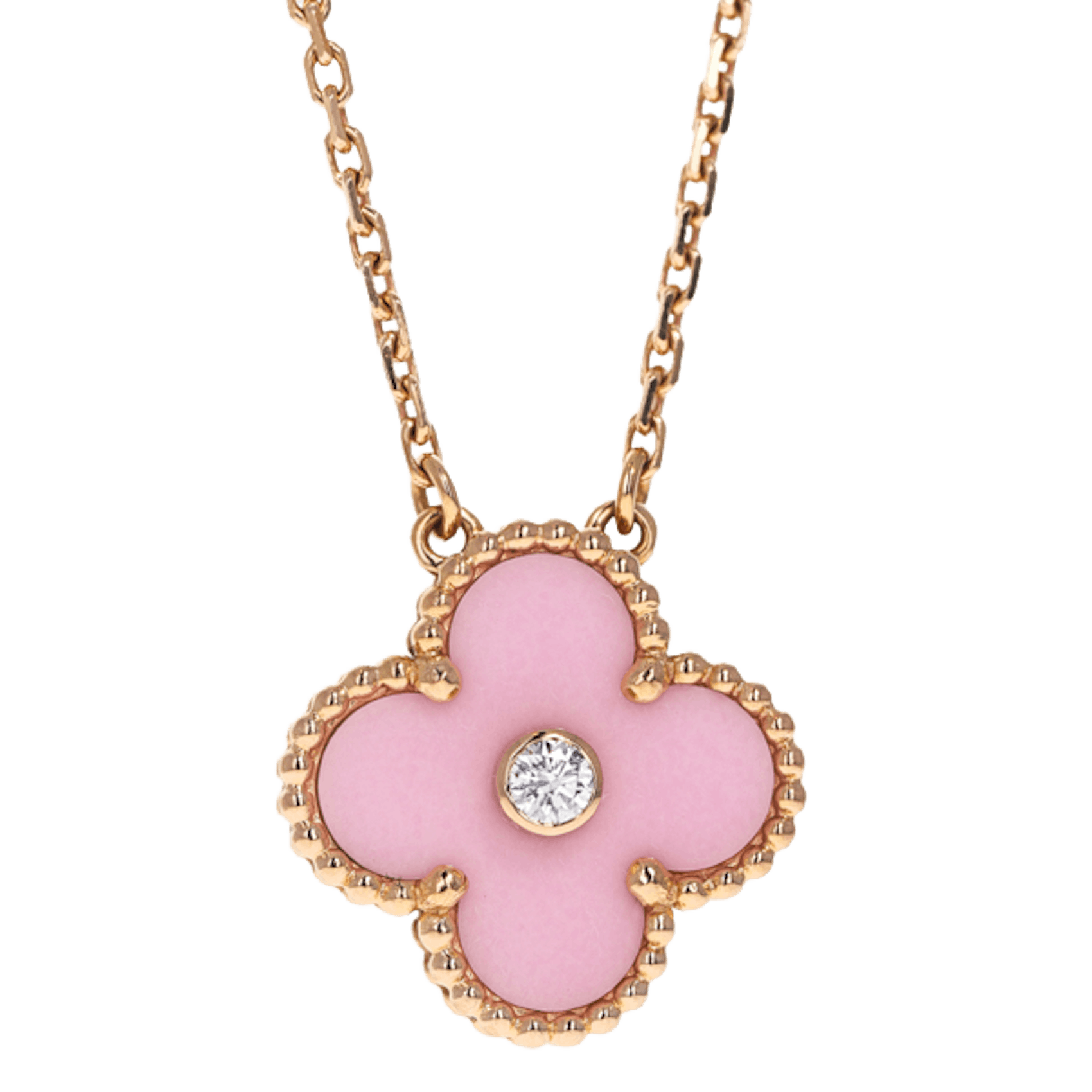 Vertical Bull's Eye Vintage Alhambra Pendant