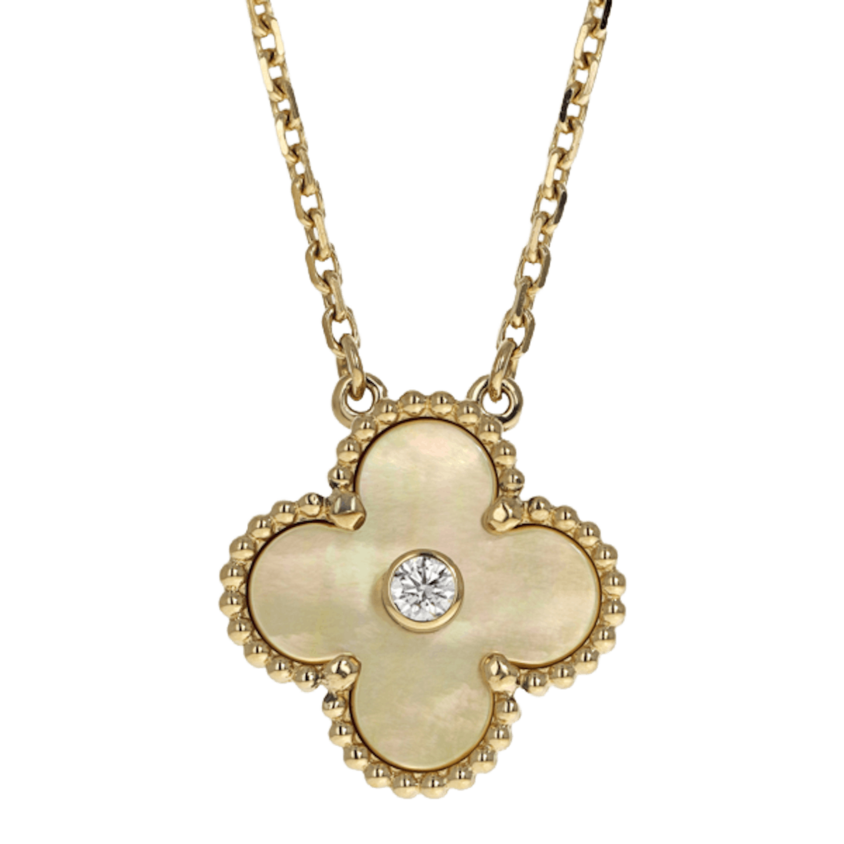 Vertical Bull's Eye Vintage Alhambra Pendant