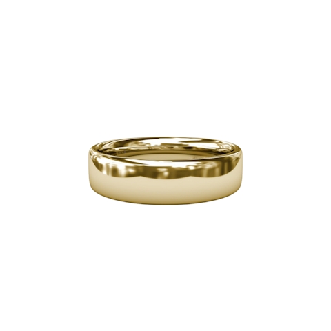 Vertical High Polish Men's Yellow Gold Band M1001Y