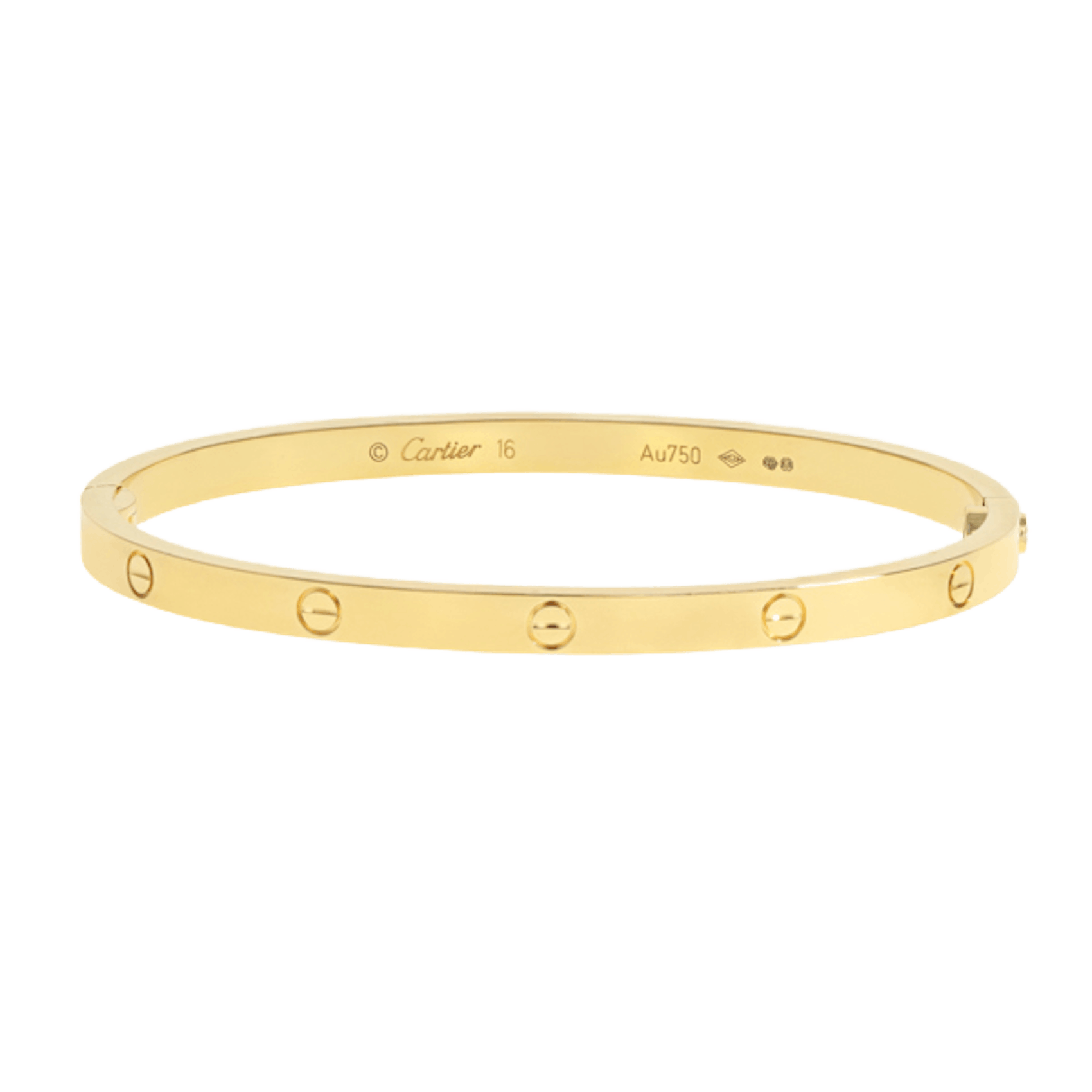 Vertical Small Love Bracelet- Size 16