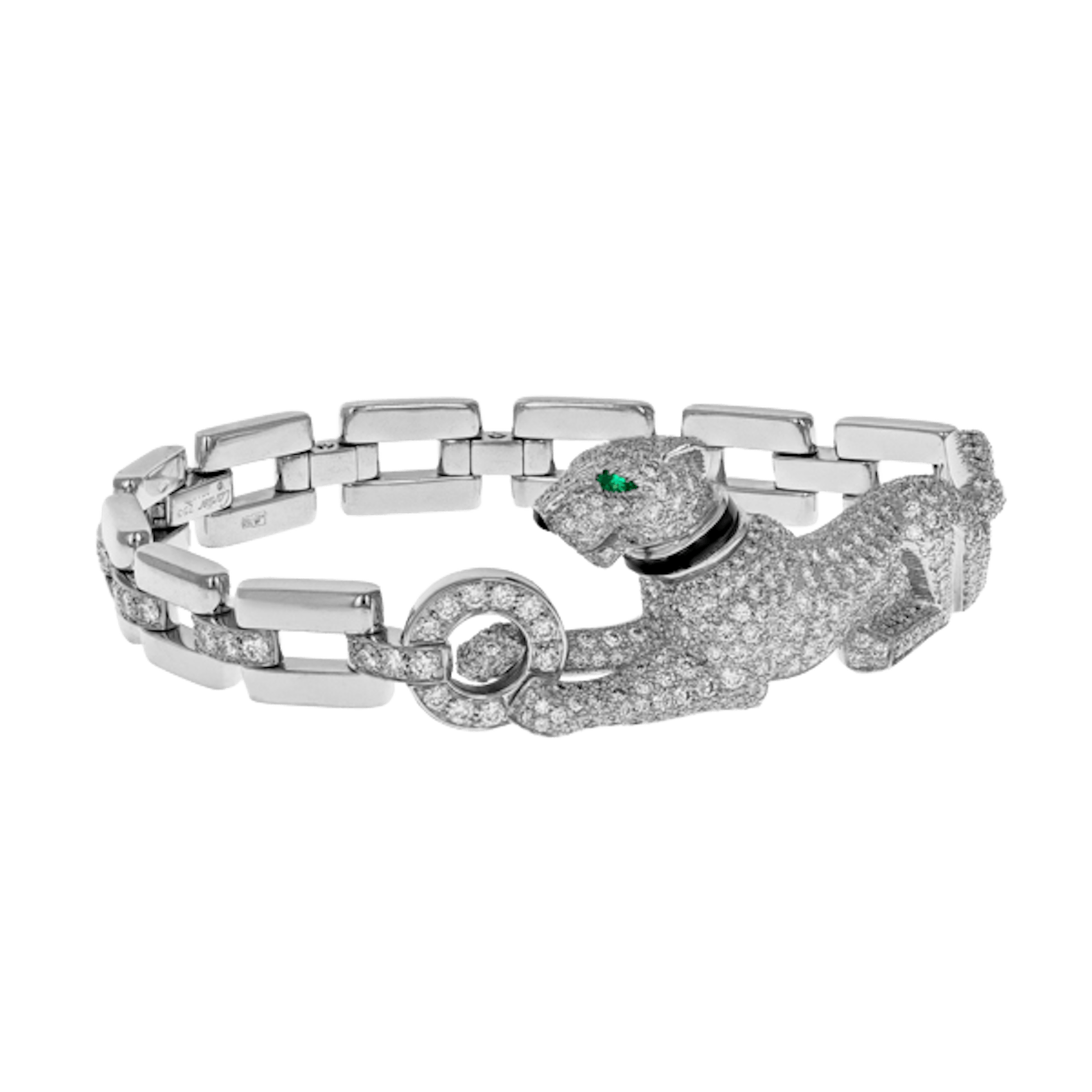 Vertical Diamond Dame Panthere Bracelet