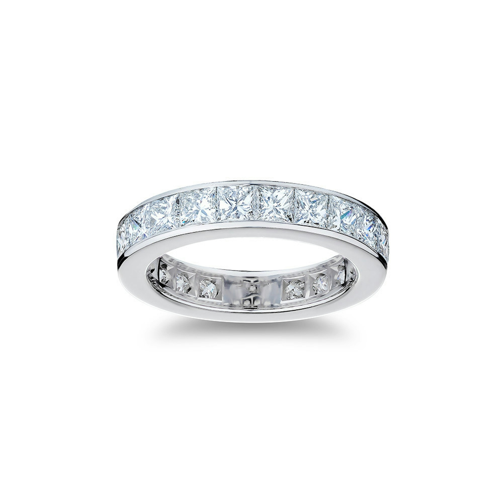 Vertical Platinum Diamond Band