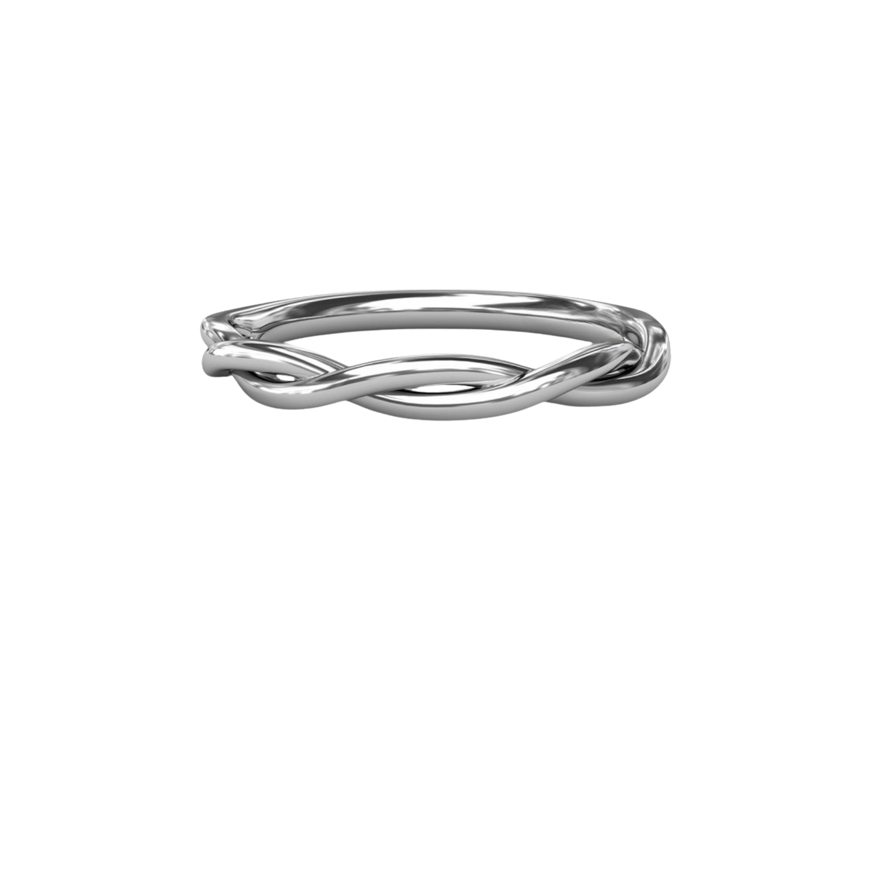 Vertical The 1916 Company Collection Elegantly Twisted Diamond Wedding Band W4064