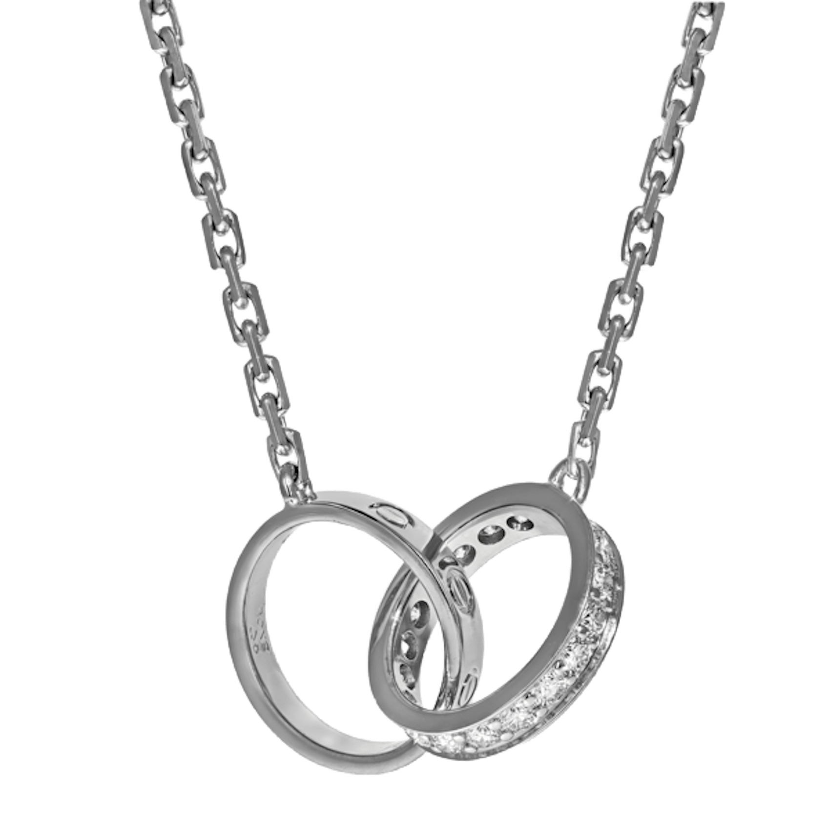 Vertical Diamond Love Necklace