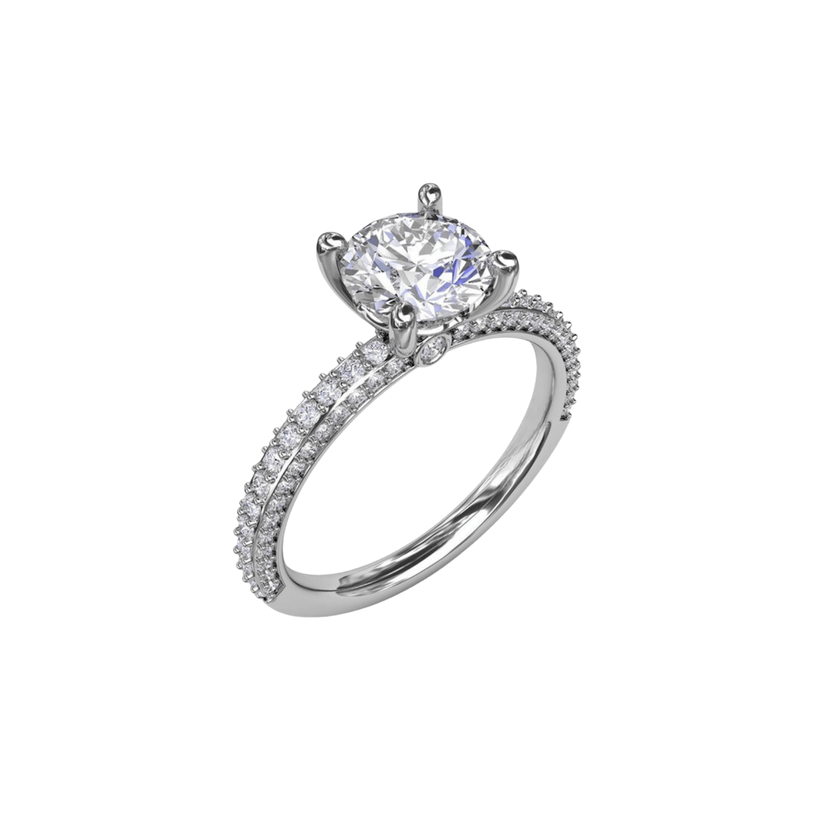 Vertical The 1916 Company Collection Solitare Stunning Diamond Engagement Ring S3334