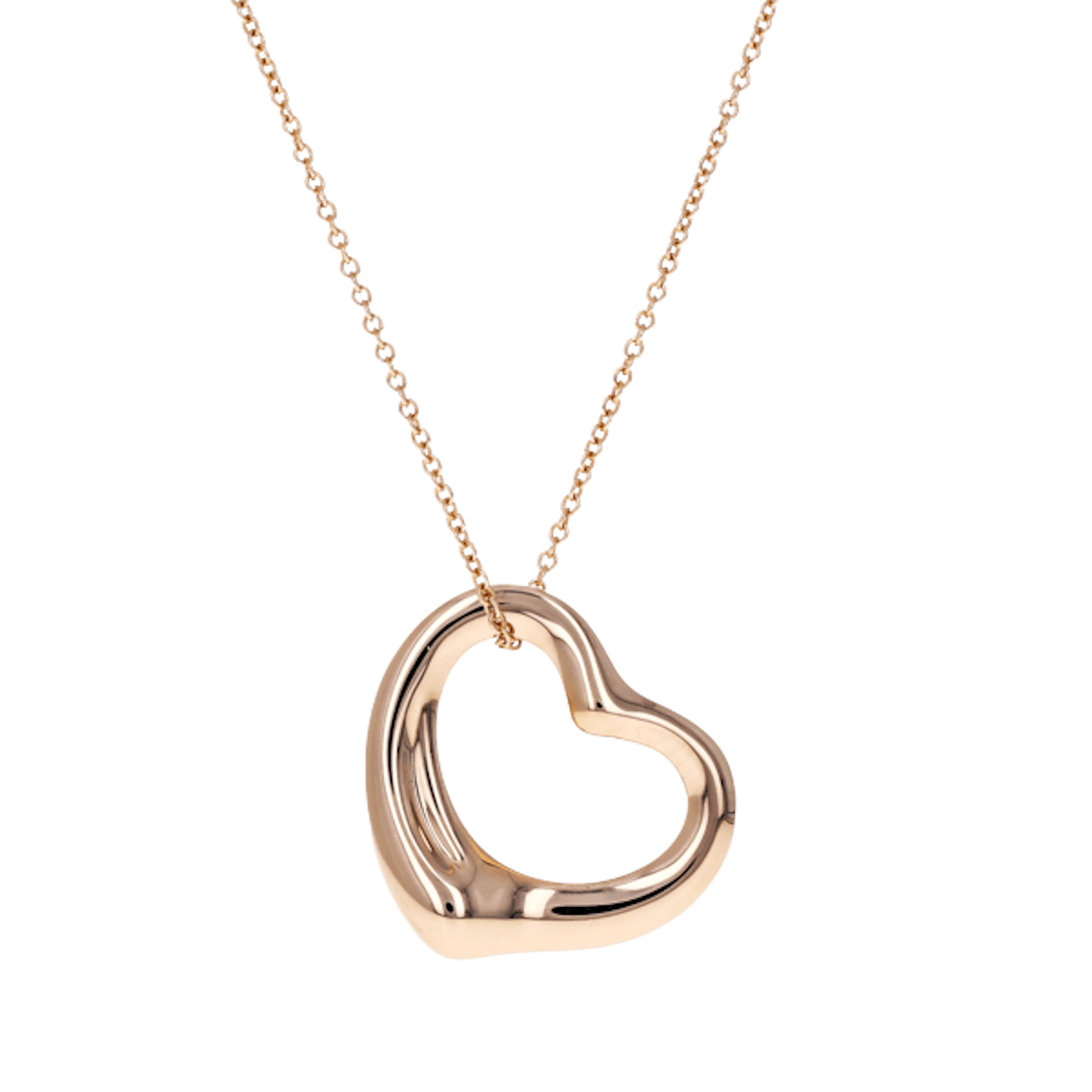 Vertical Elsa Peretti Open Heart Necklace