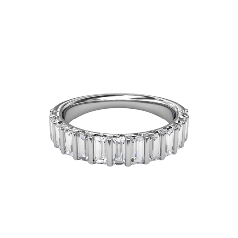 Vertical Straight Baguette Diamond Band R5126