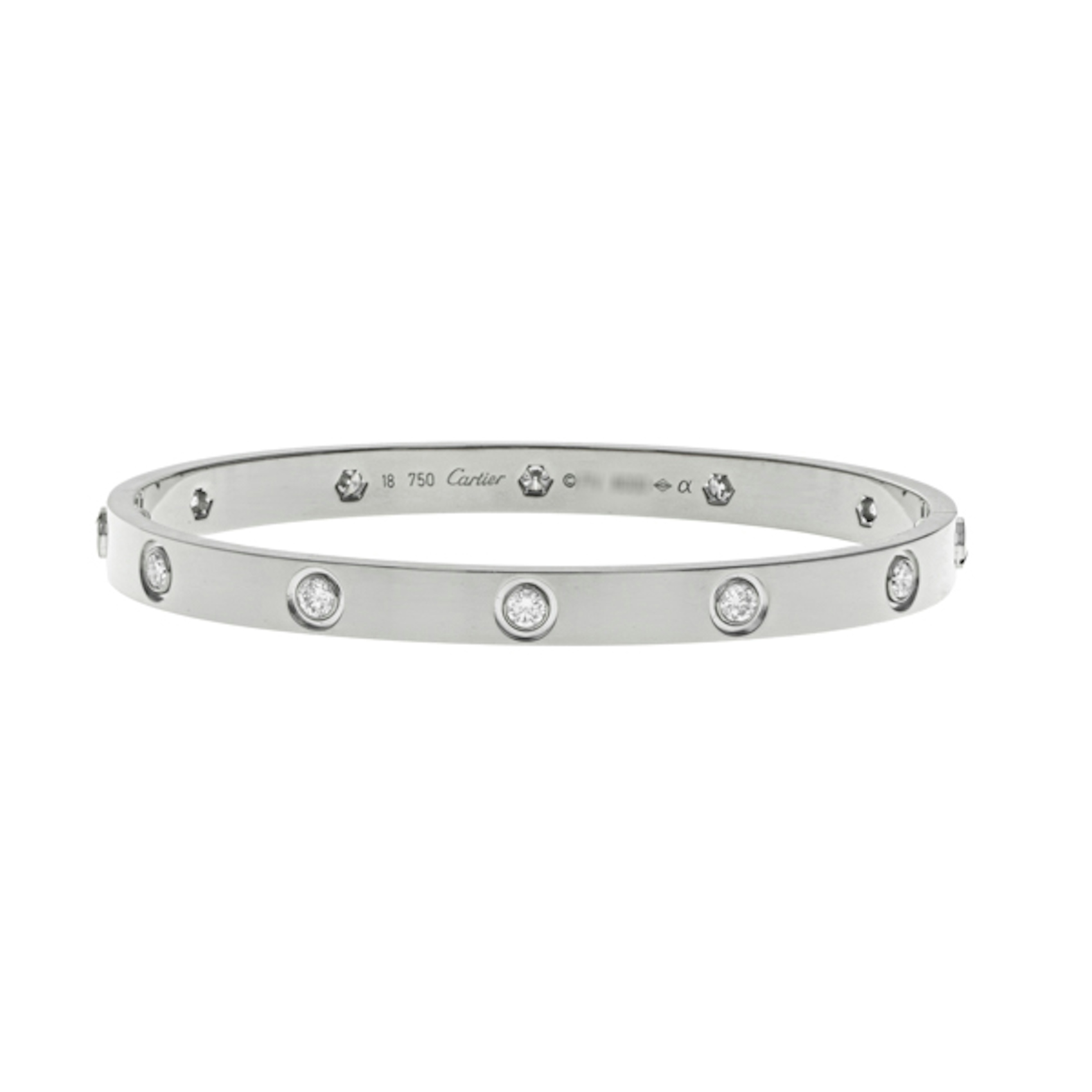Vertical 10 Diamond Love Bracelet