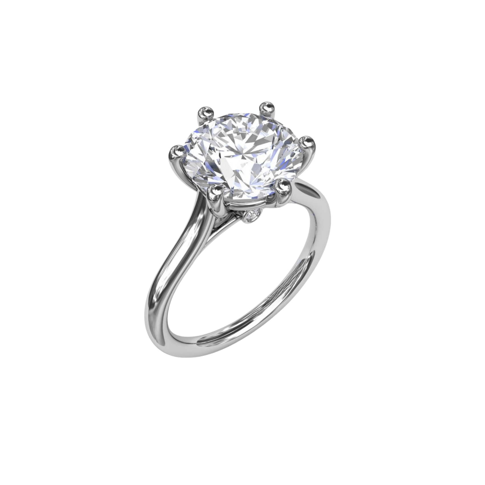 Vertical The 1916 Company Collection Six Prong Diamond Engagement Ring S4178