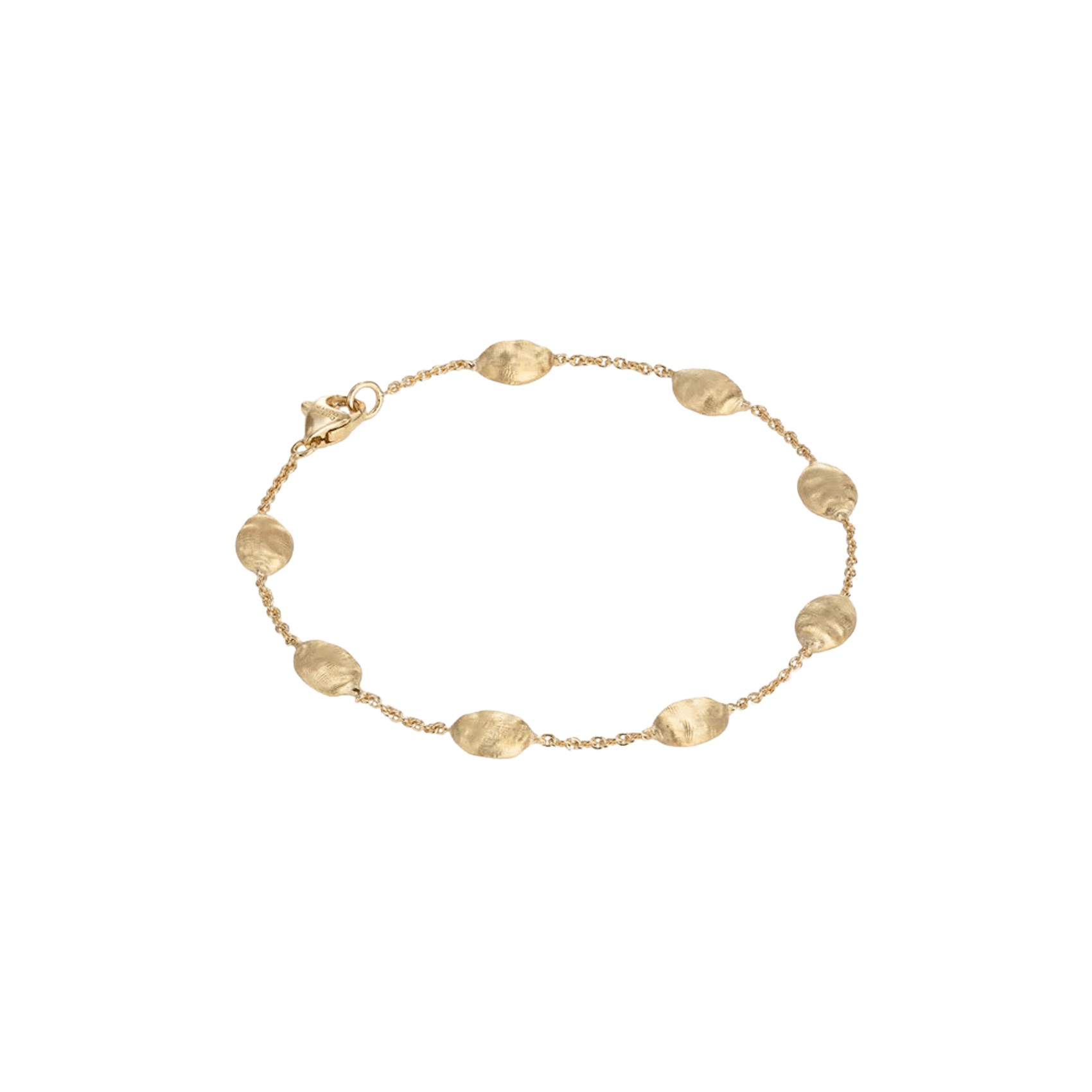 Vertical 18K Yellow Gold Sivigila Medium Bean Bracelet