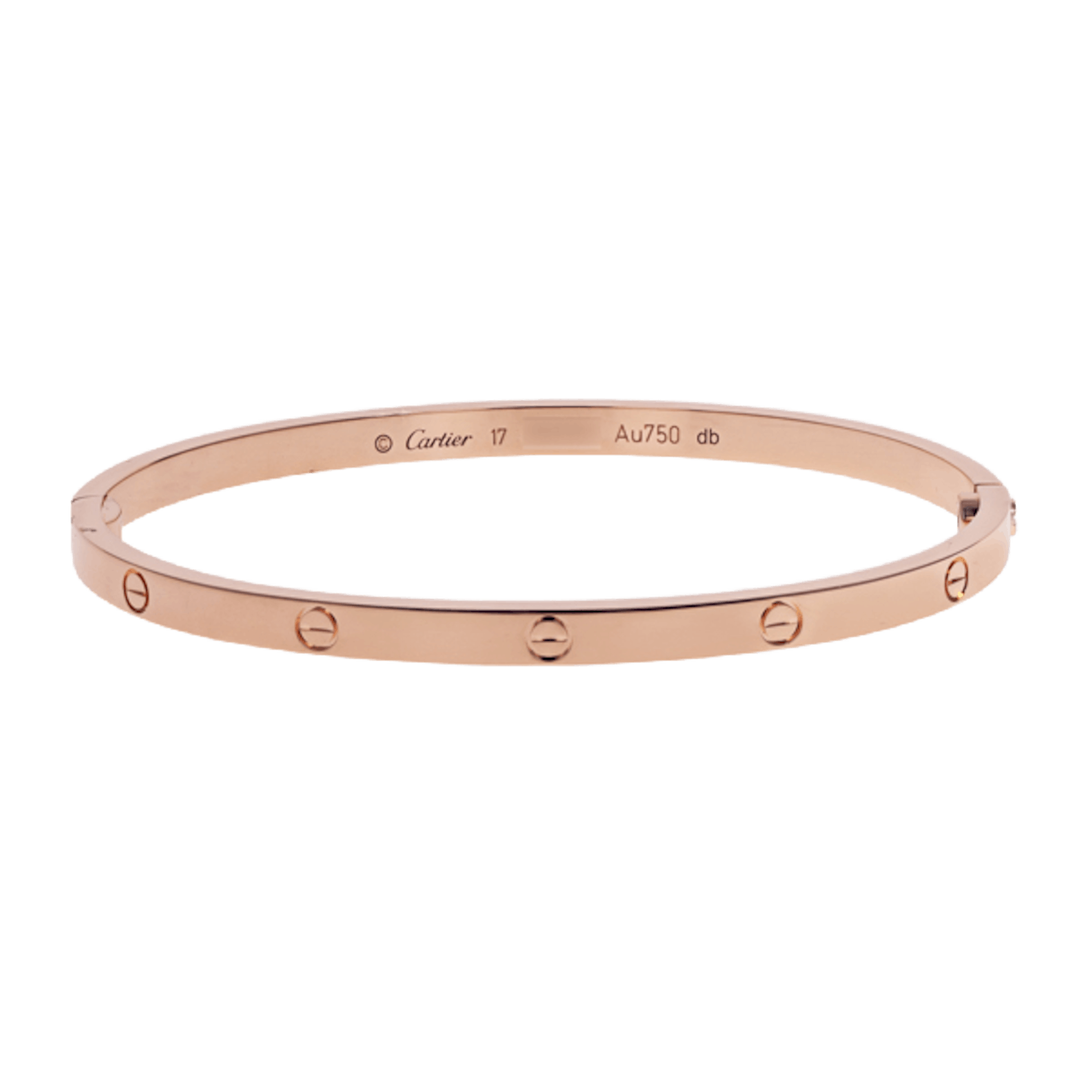 Vertical Small Love Bracelet - Size 17