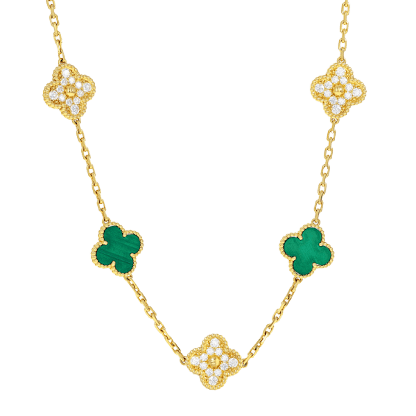 Vertical Vintage Alhambra Necklace