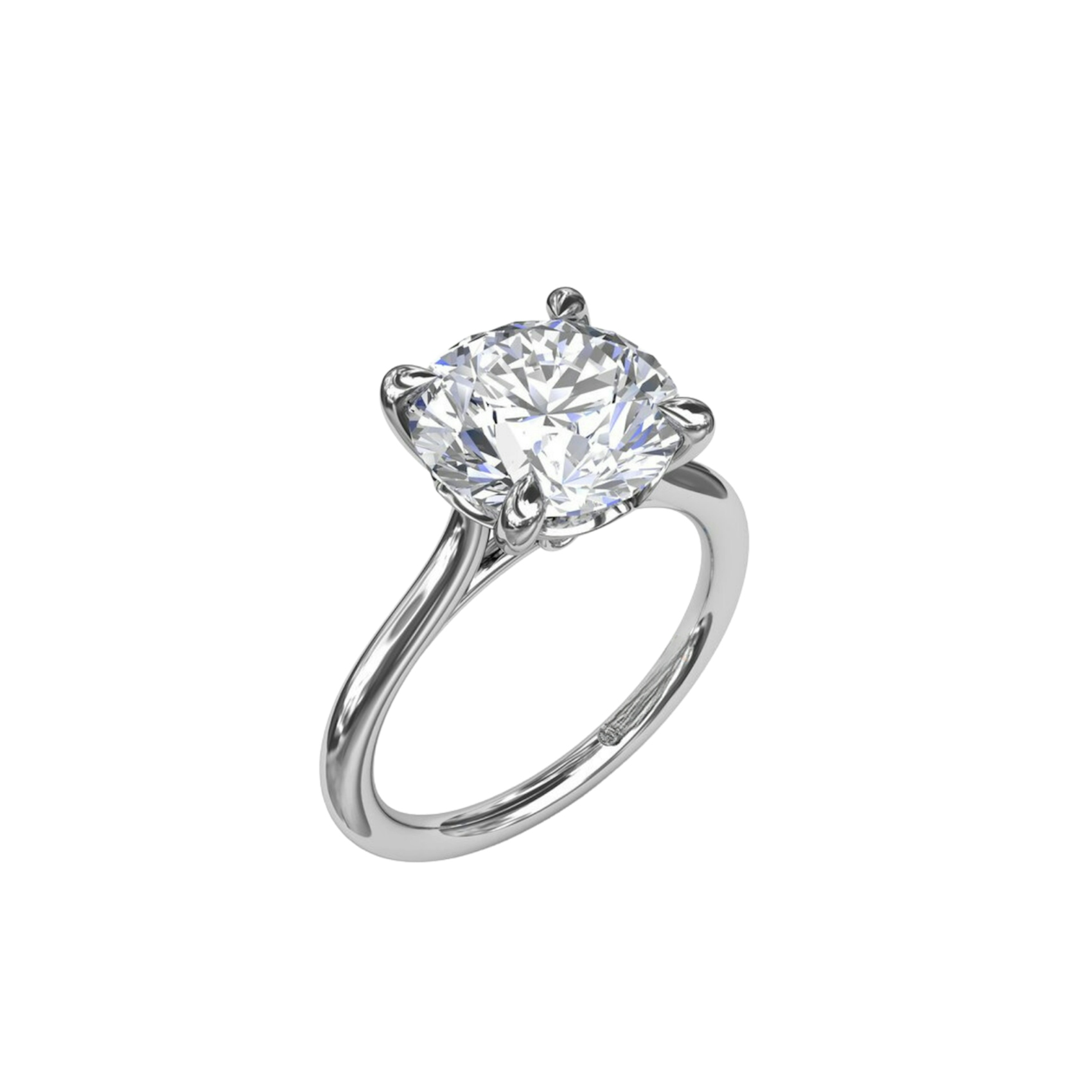Vertical Precious Solitaire Diamond Engagement Ring S4065