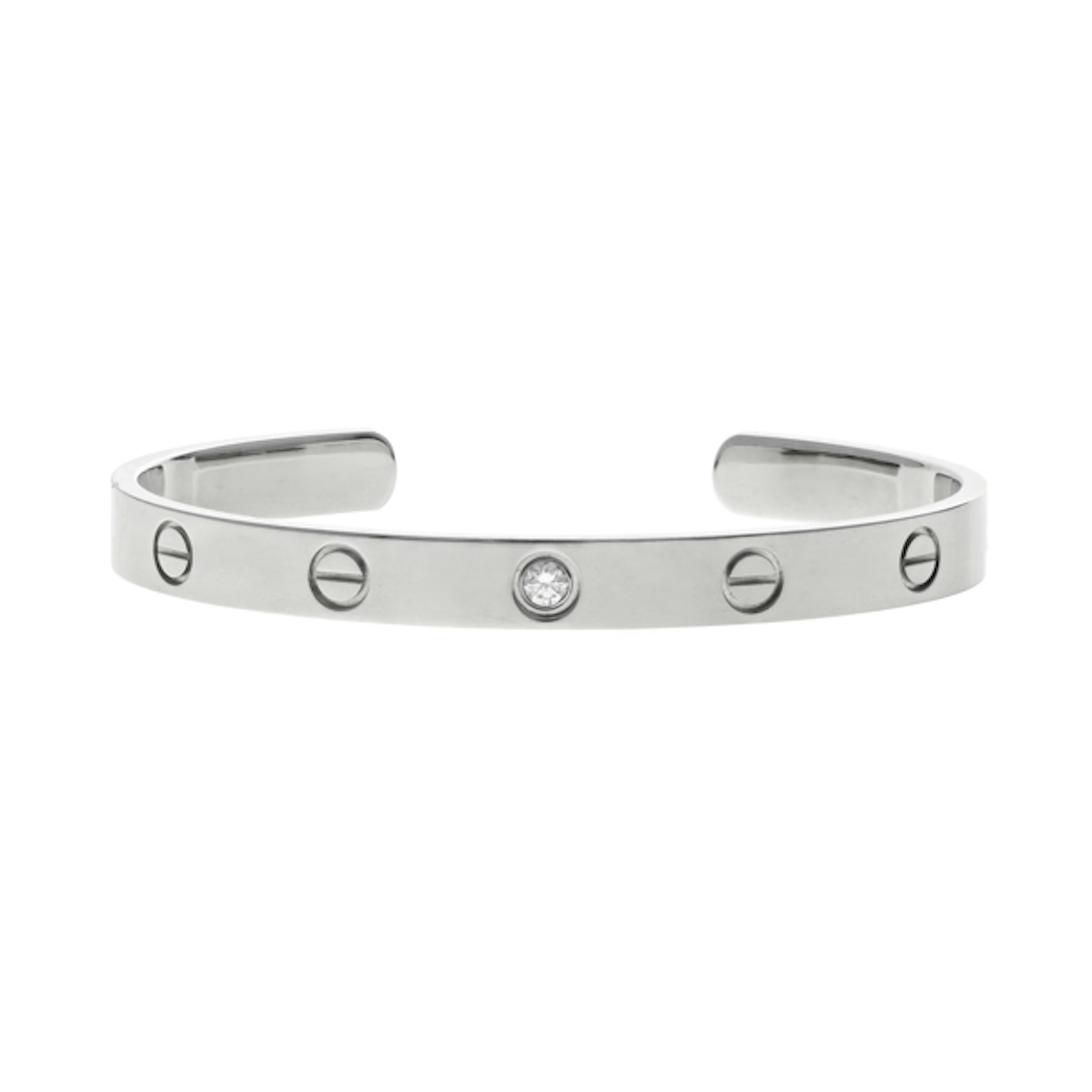 Vertical Diamond Love Cuff