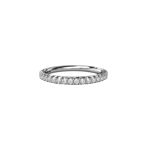 Vertical Diamond Wedding Band