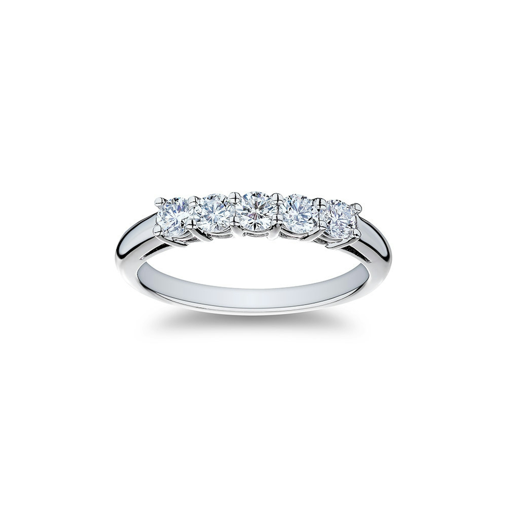 Vertical Platinum Diamond Band