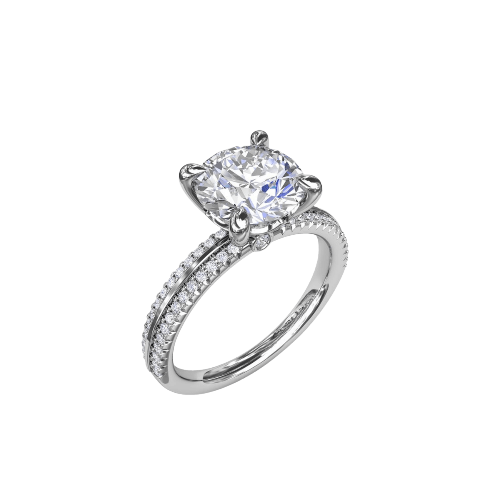 Vertical The 1916 Company Collection Two-Toned Diamond Engagement Ring S4227