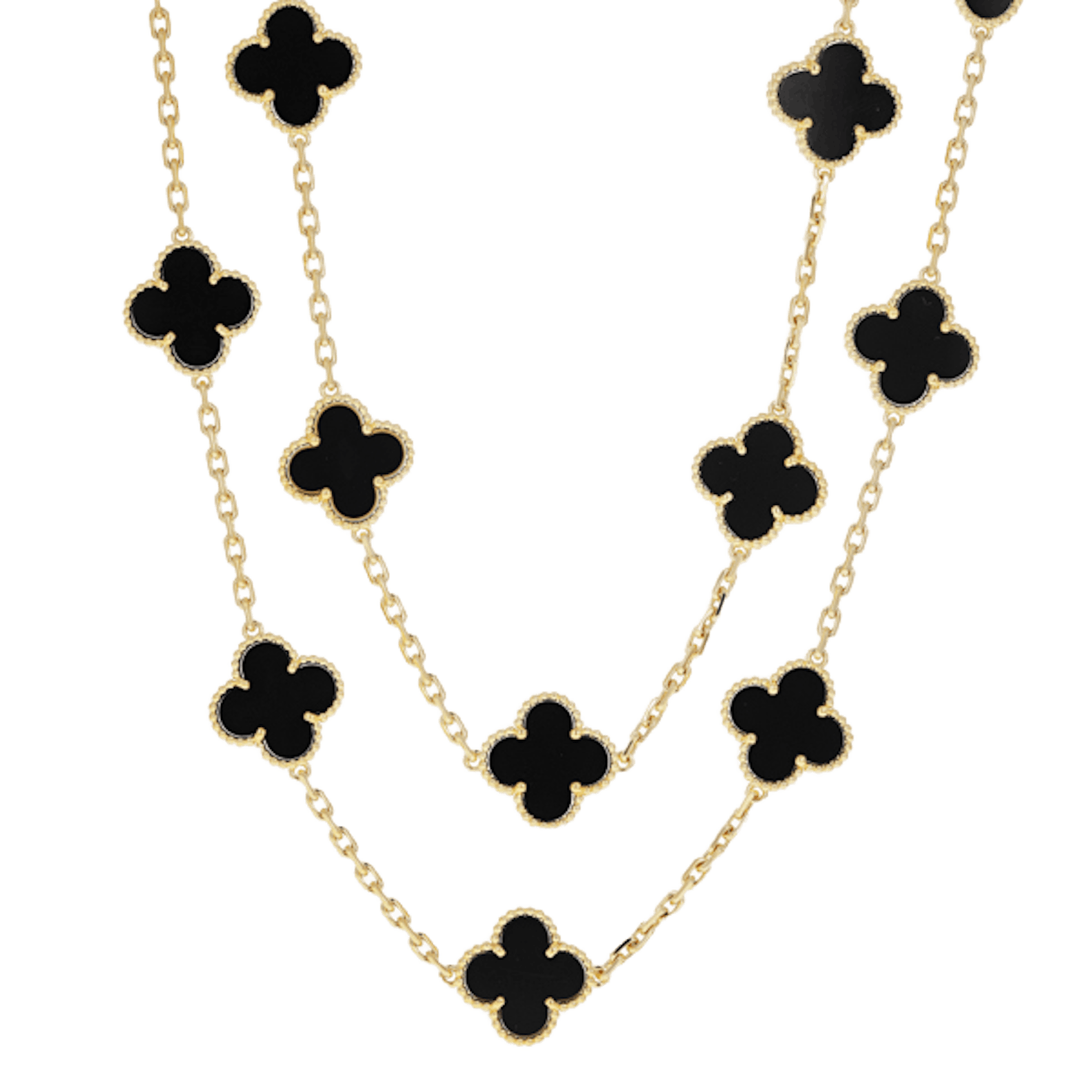 Vertical Vintage Alhambra Necklace