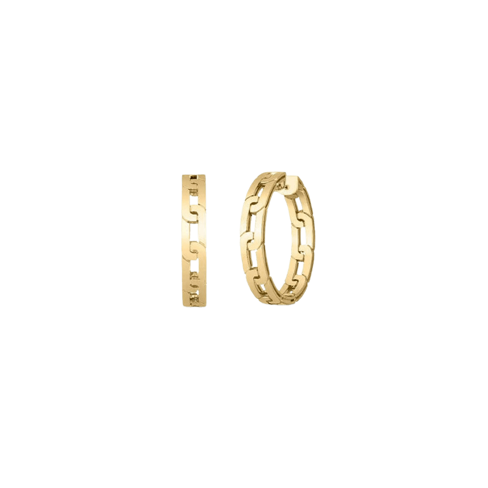 Vertical 18K Yellow Gold Navarra Earrings