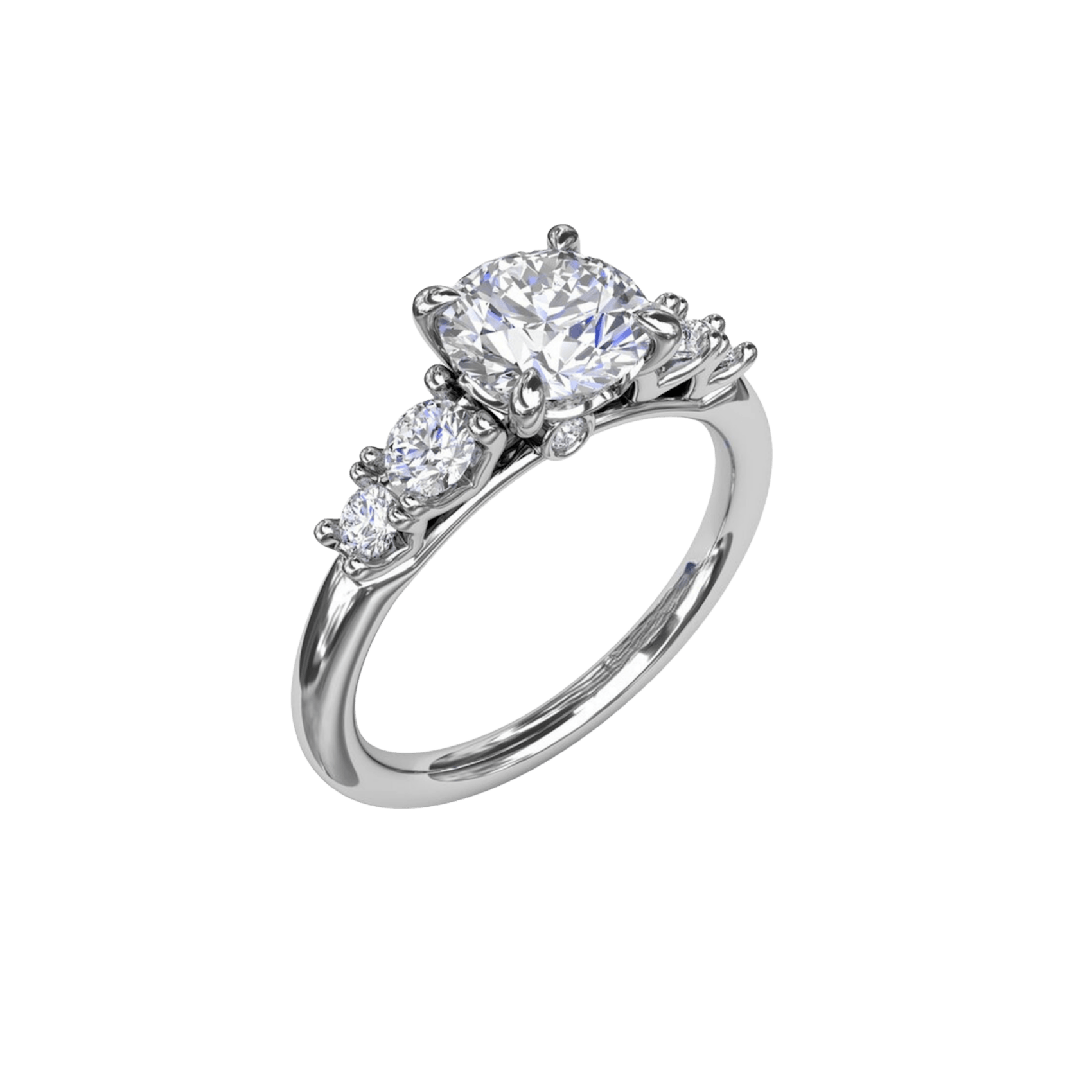 Vertical The 1916 Company Collection Strong and Striking Diamond Engagement Ring S4080