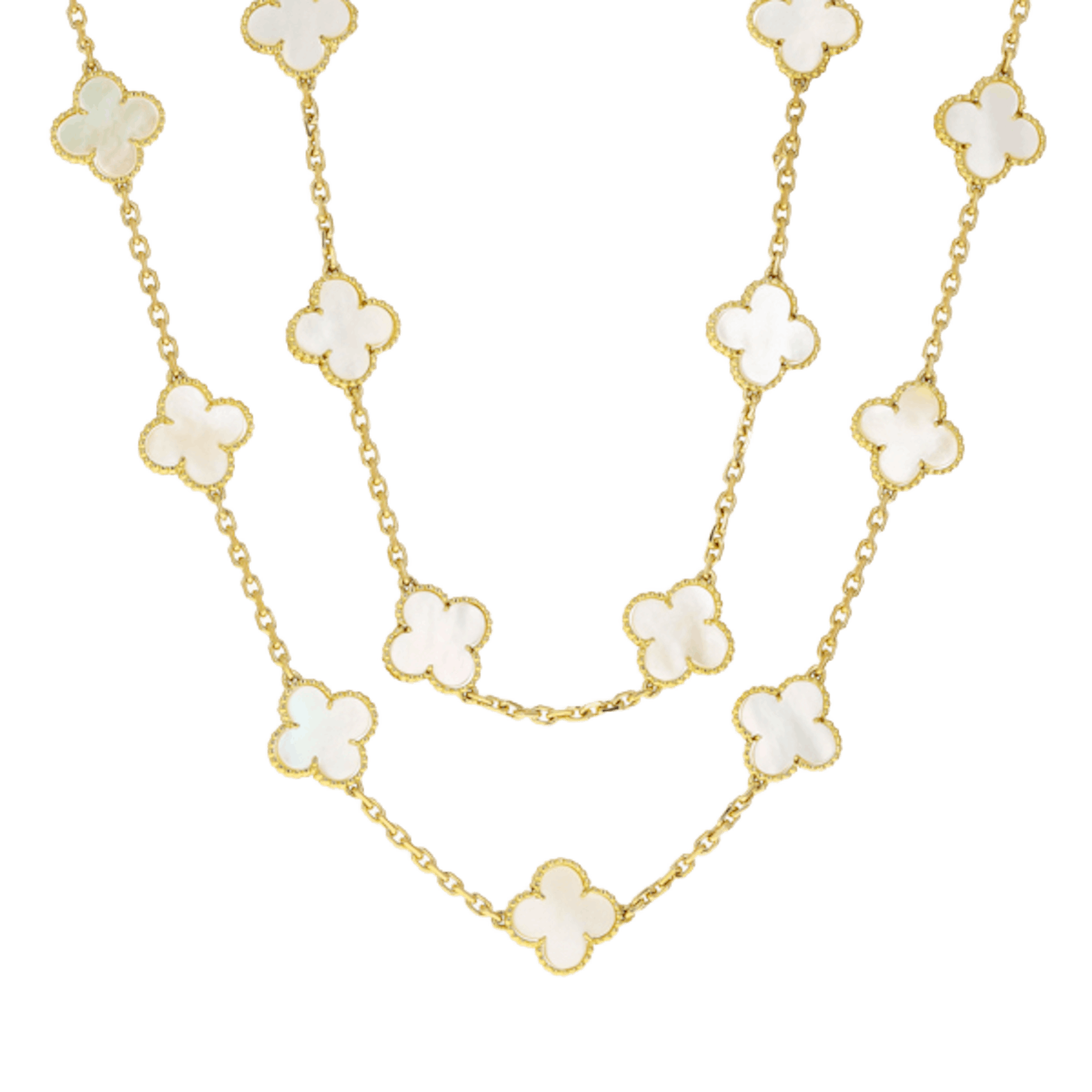 Vertical Vintage Alhambra Necklace