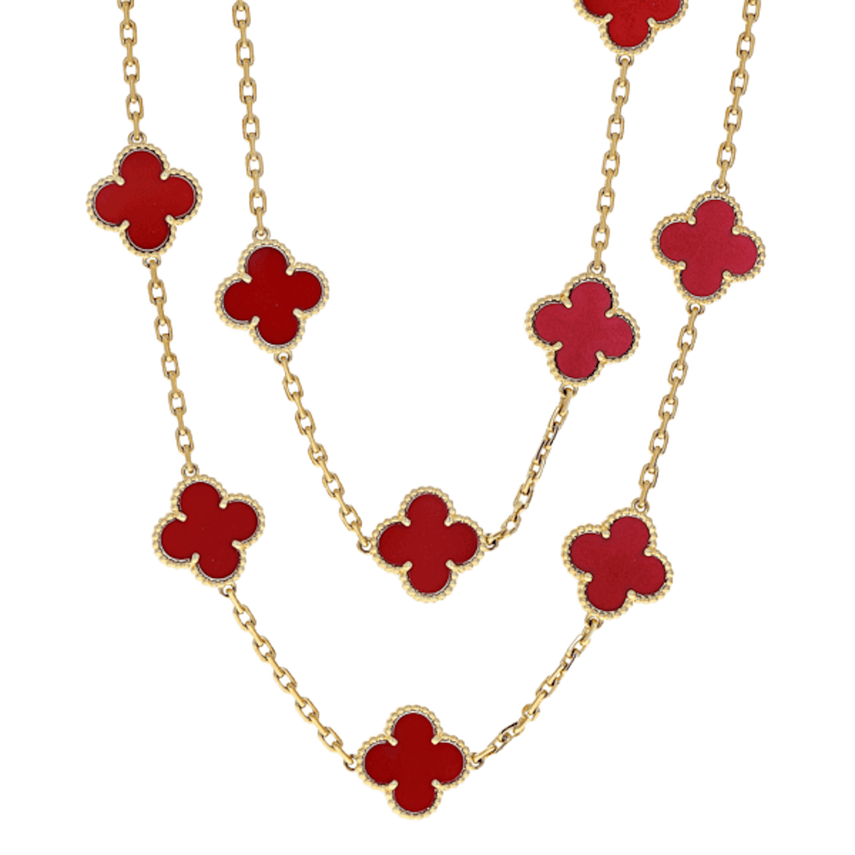 Vertical Vintage Alhambra Necklace