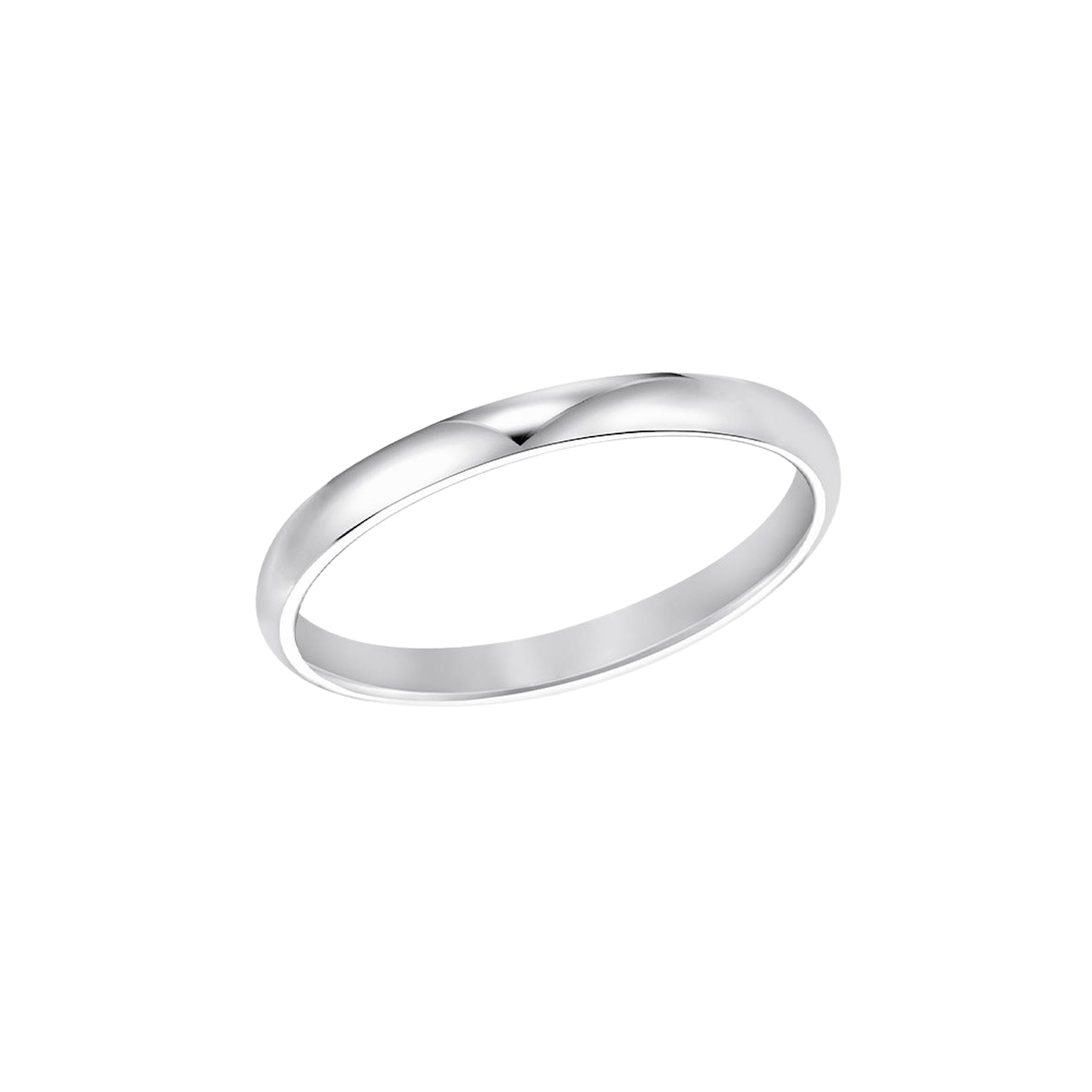 Vertical Platinum Low Dome Comfort Fit Band